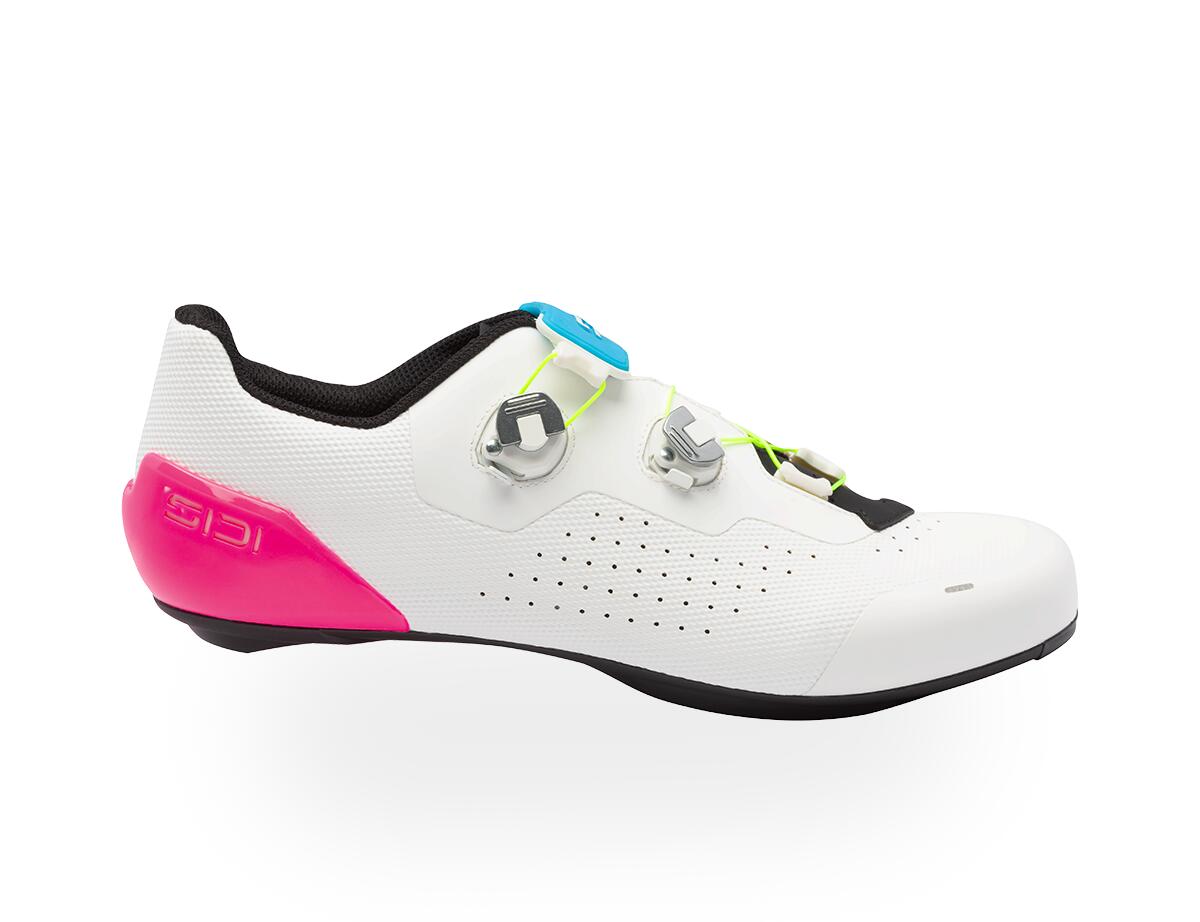 Buty GENIUS X WYVE, białe i neonoworóżowe