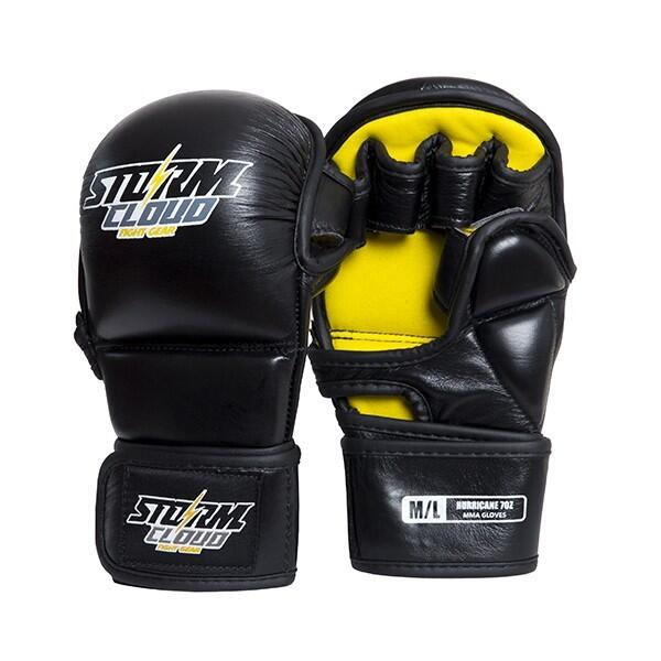 Rękawice MMA StormCloud Hurricane 2 Sparingowe Czarne 7oz XXL