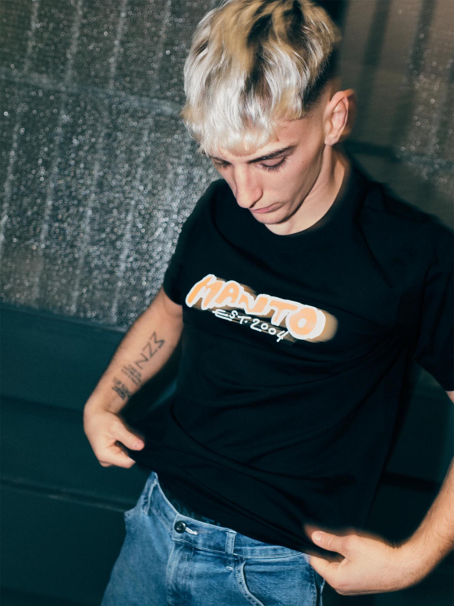 MANTO t-shirt MARKER czarny
