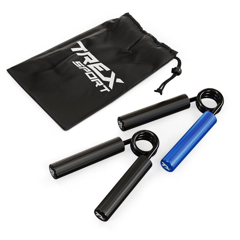 Ściskacze aluminiowe do ćwiczeń dłoni Trex Sport 2 szt. opór 23/68kg