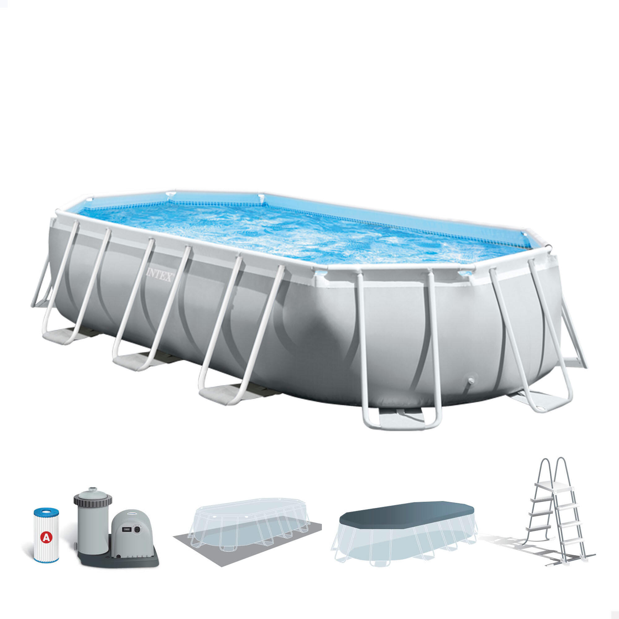 Basen Intex 26796 Prism Frame owalny 503 x 274 x 122 cm
