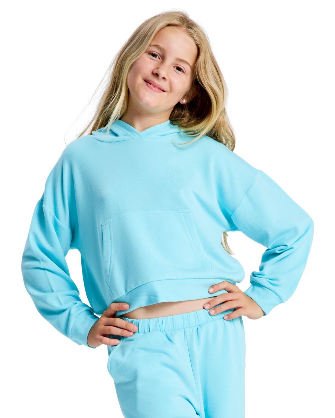 Bluza z kapturem dla Dziewczynki SURFING BY DAYLIGHT Niebieski