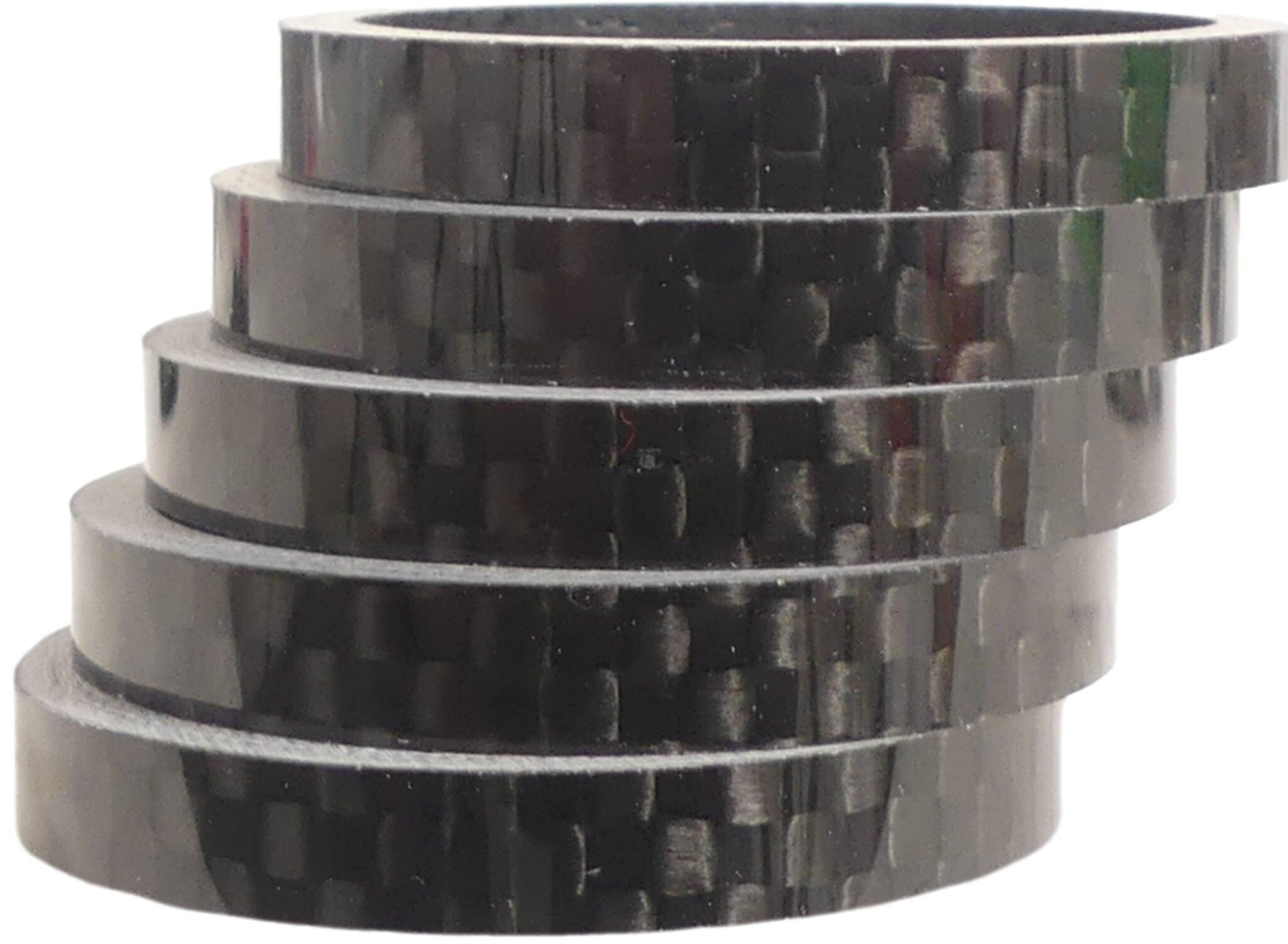Podkładka steru z karbonu 28,6 mm (1-1/8) 5 mm 5 szt. Hulzebos