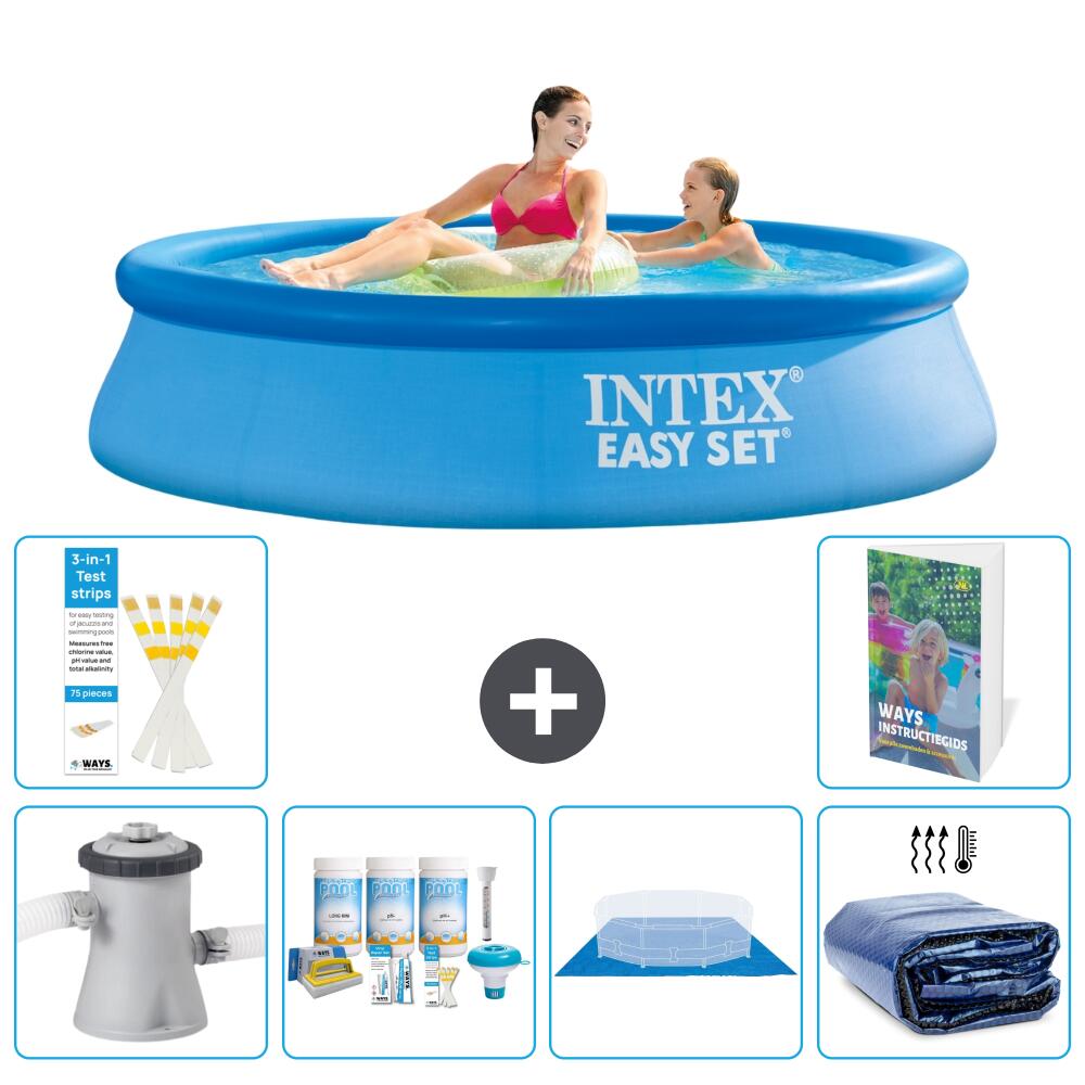 INTEX Basen Easy Set Okrągły - 244x61 cm - 7-częściowy S289