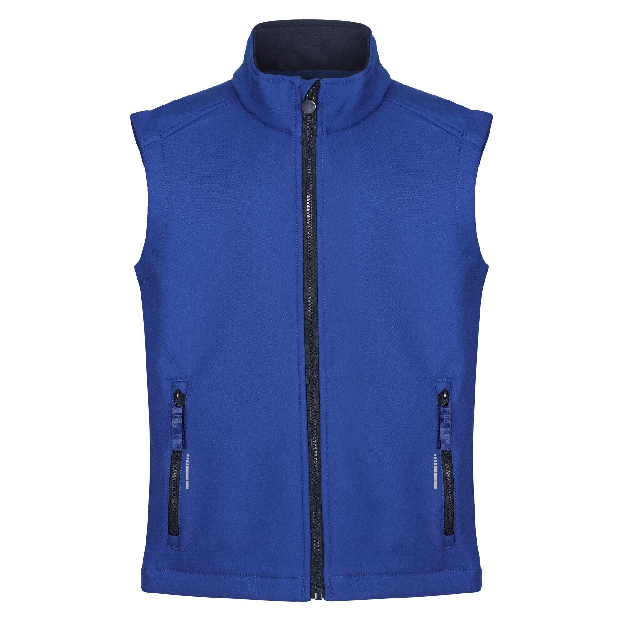 Bezrękawnik Dziecięcy Softshell Odblaskowy Materiał