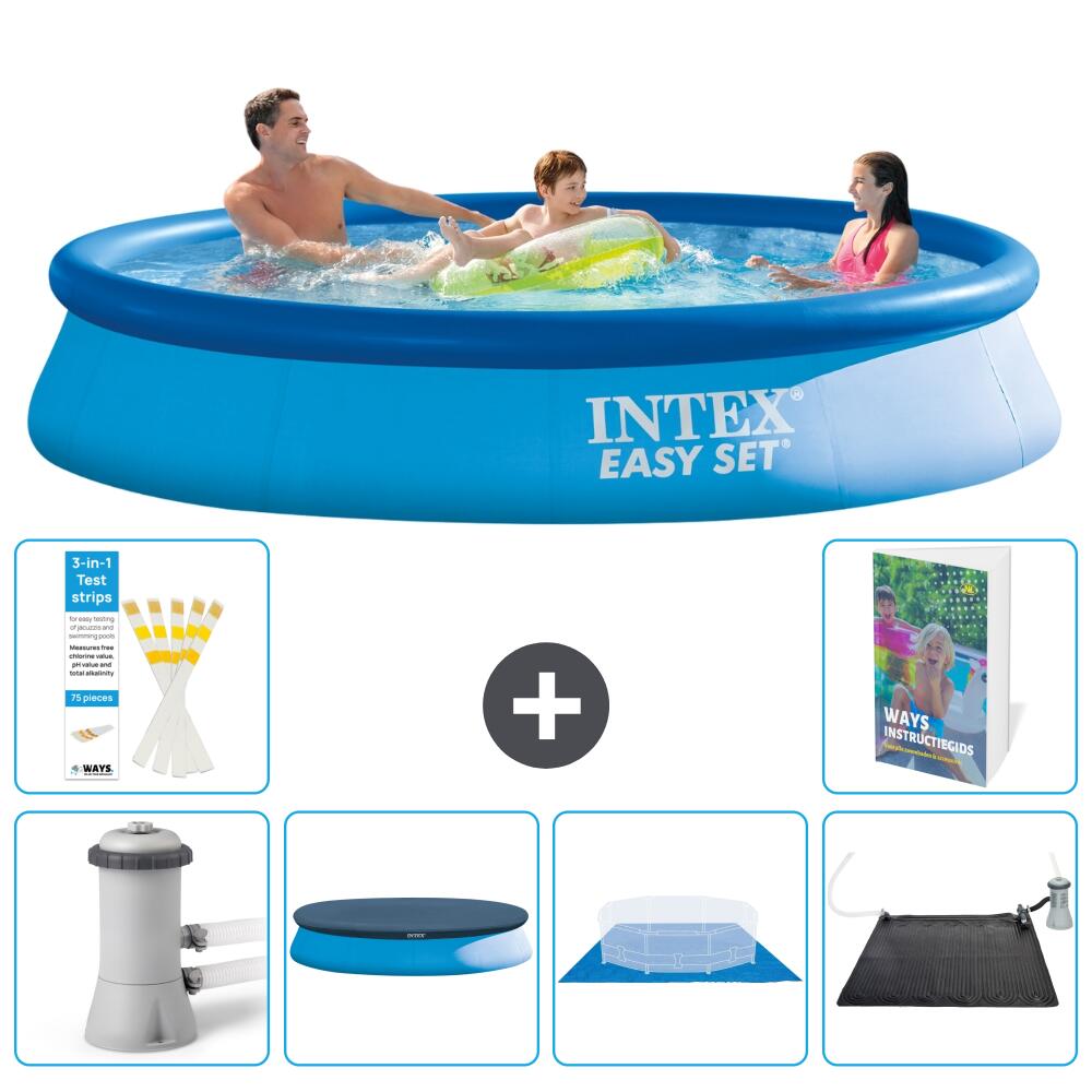 INTEX Basen Easy Set Okrągły - 366x76 cm - 7-częściowy S214