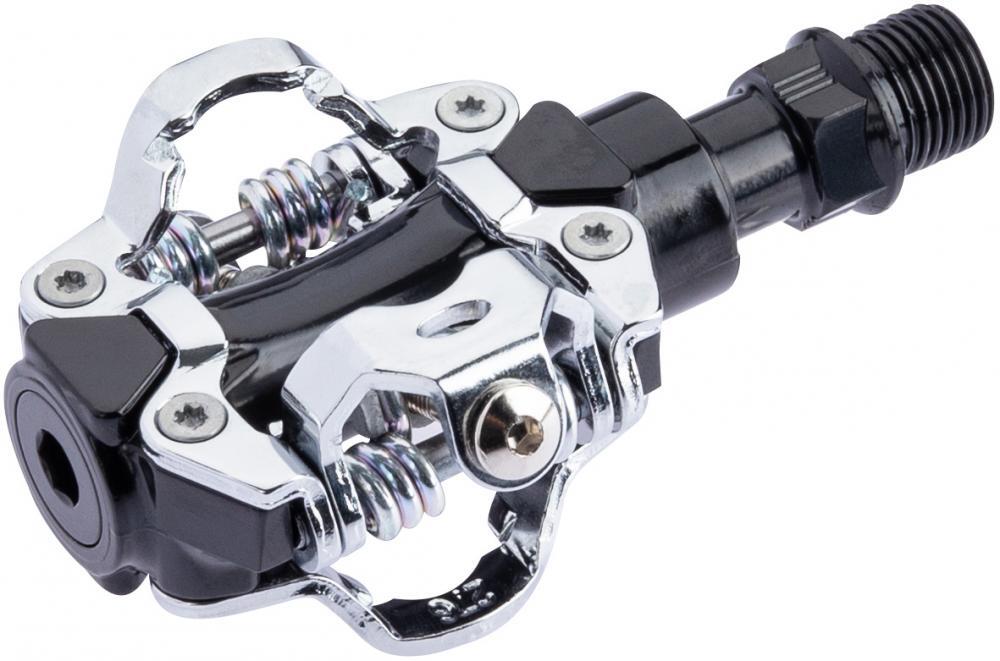 CONTEC P-XCX pedał systemowy SPD dwustronny aluminium czarny/srebrny