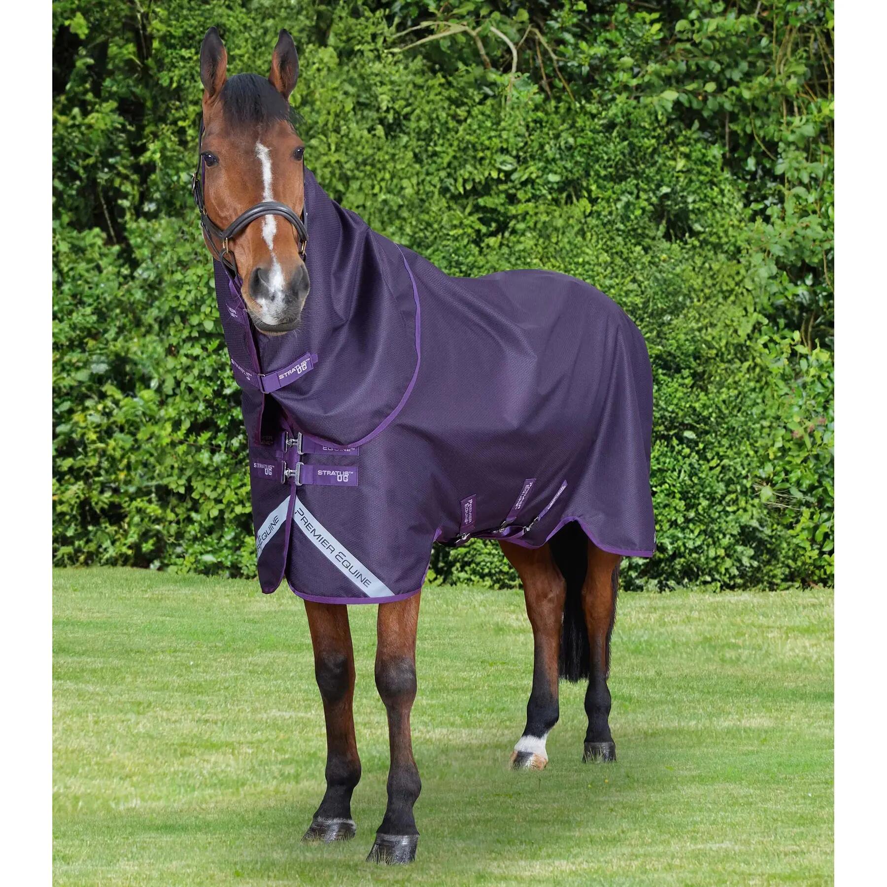 Koc zewnętrzny dla konia z klasycznym kapturkiem Premier Equine Stratus 600D Ser