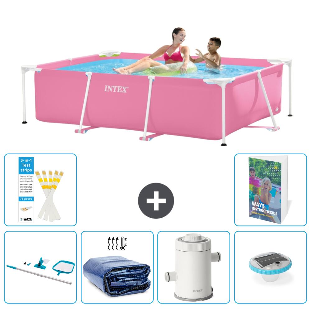 INTEX Basen ze stelażem Prostokątny - 220x150x60 cm - 7-częściowy S131