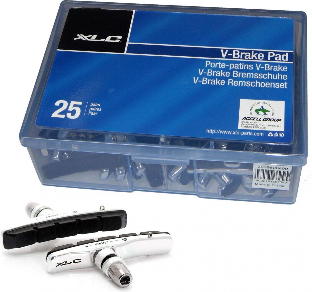 Opakowanie 25 par klocków hamulcowych XLC bs-v02 cartridge vbrake