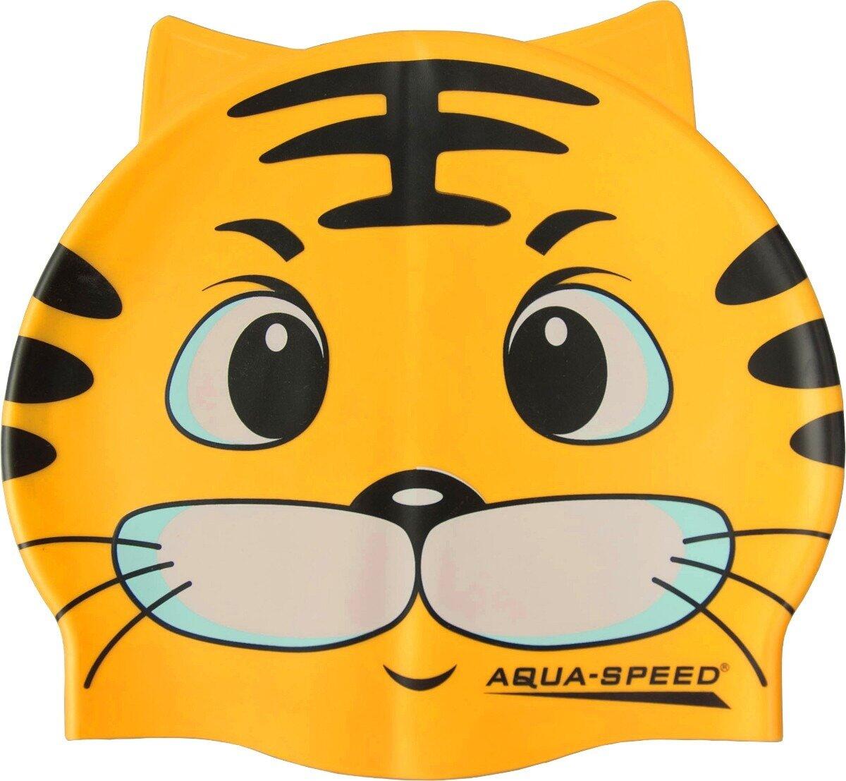 Czepek pływacki silikonowy dla dzieci Aqua Speed Zoo Cat