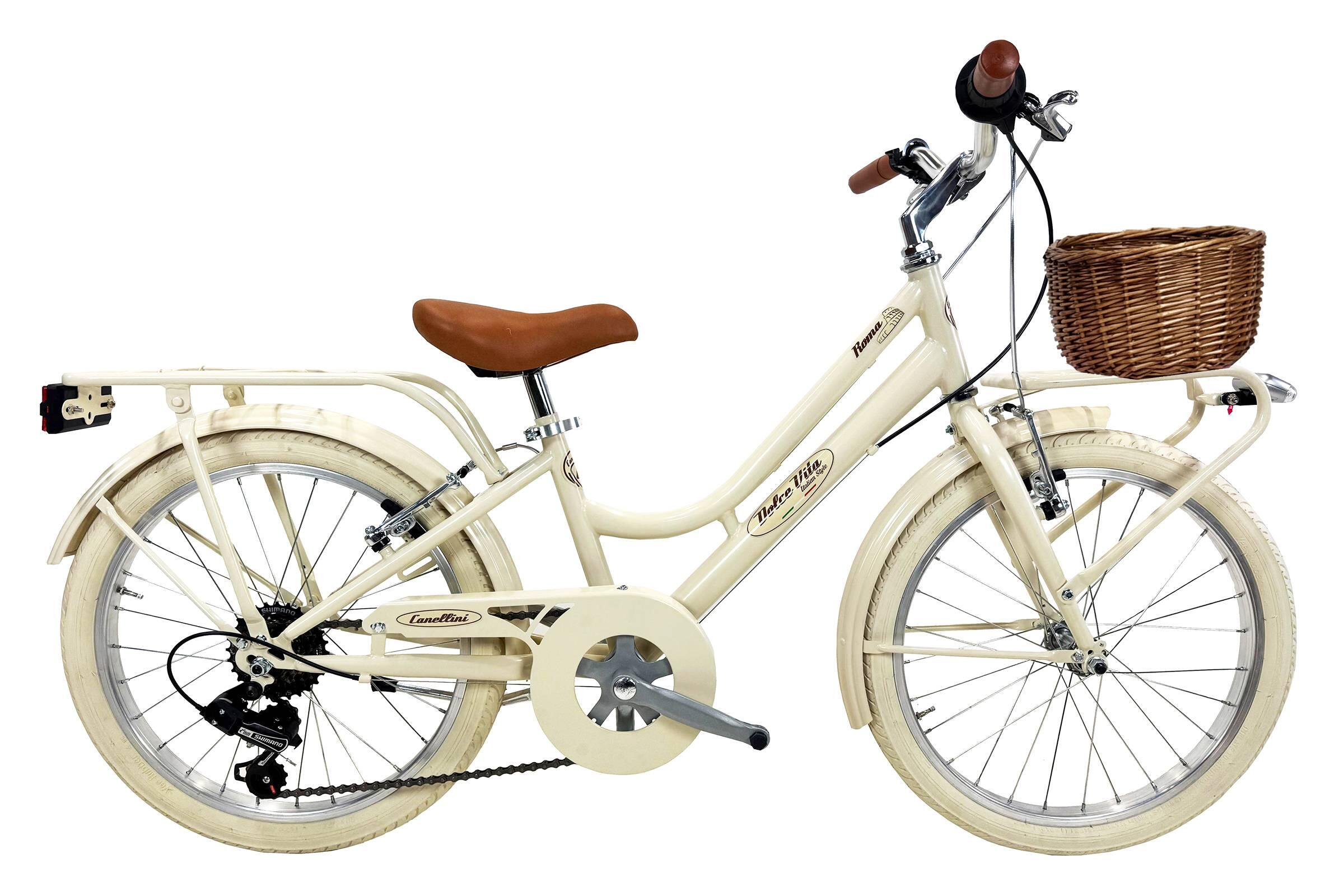 Rower Dziecięcy Dolce Vita by Canellini ROMA 20 6B kobieta - Kremowy