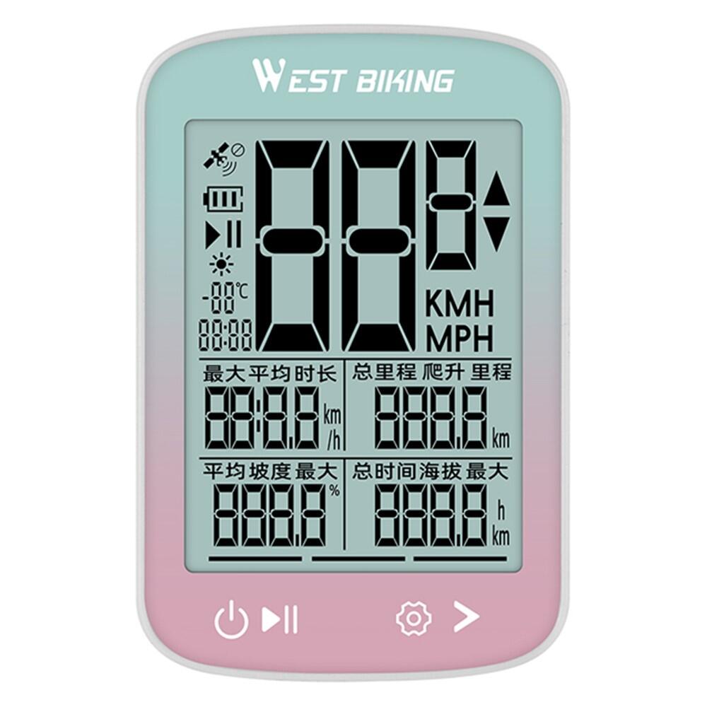 Bezprzewodowy prędkościomierz GPS do roweru WEST BIKING