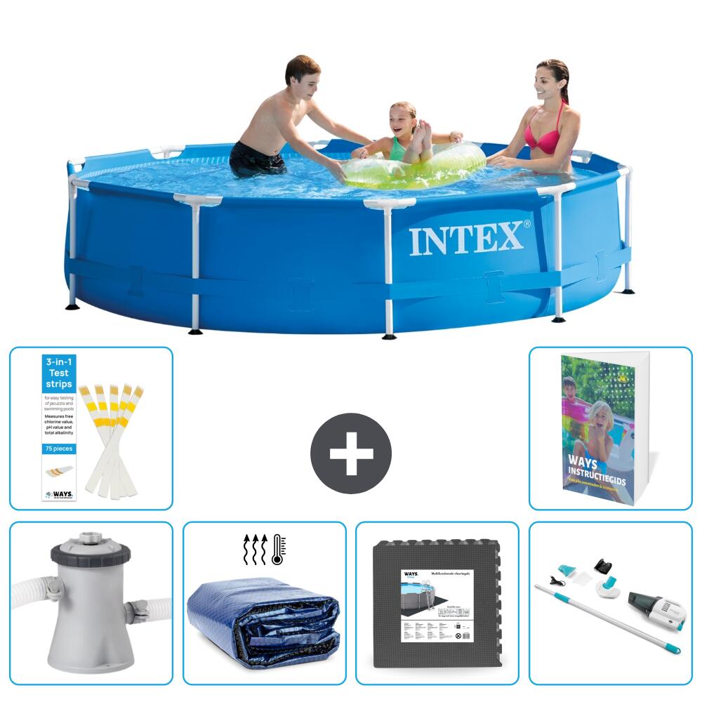 INTEX Basen ze stelażem Okrągły - 305x76 cm - 7-częściowy S315