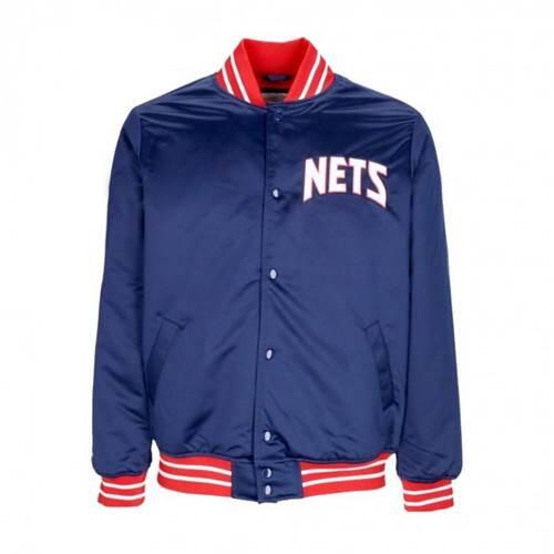 Mitchell & Ness Nba Heavyweight Satin Jacket New Jersey Nets