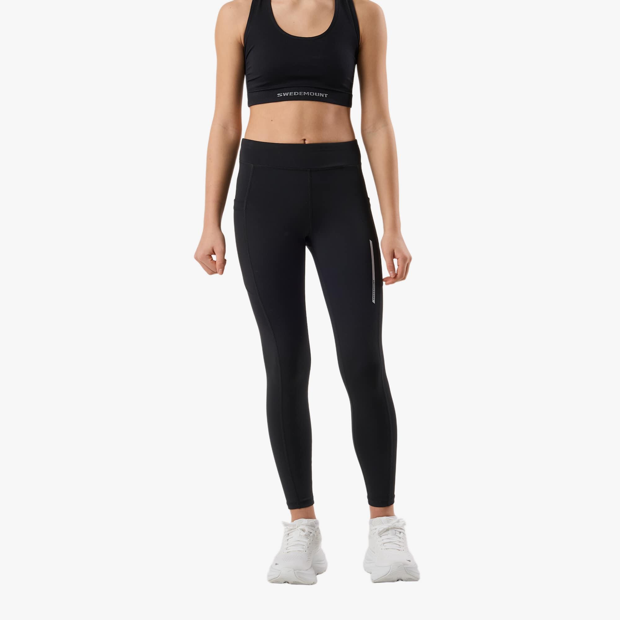 Długie legginsy trening junior Swedemount Core Pocket Tights Long szybkoschnące