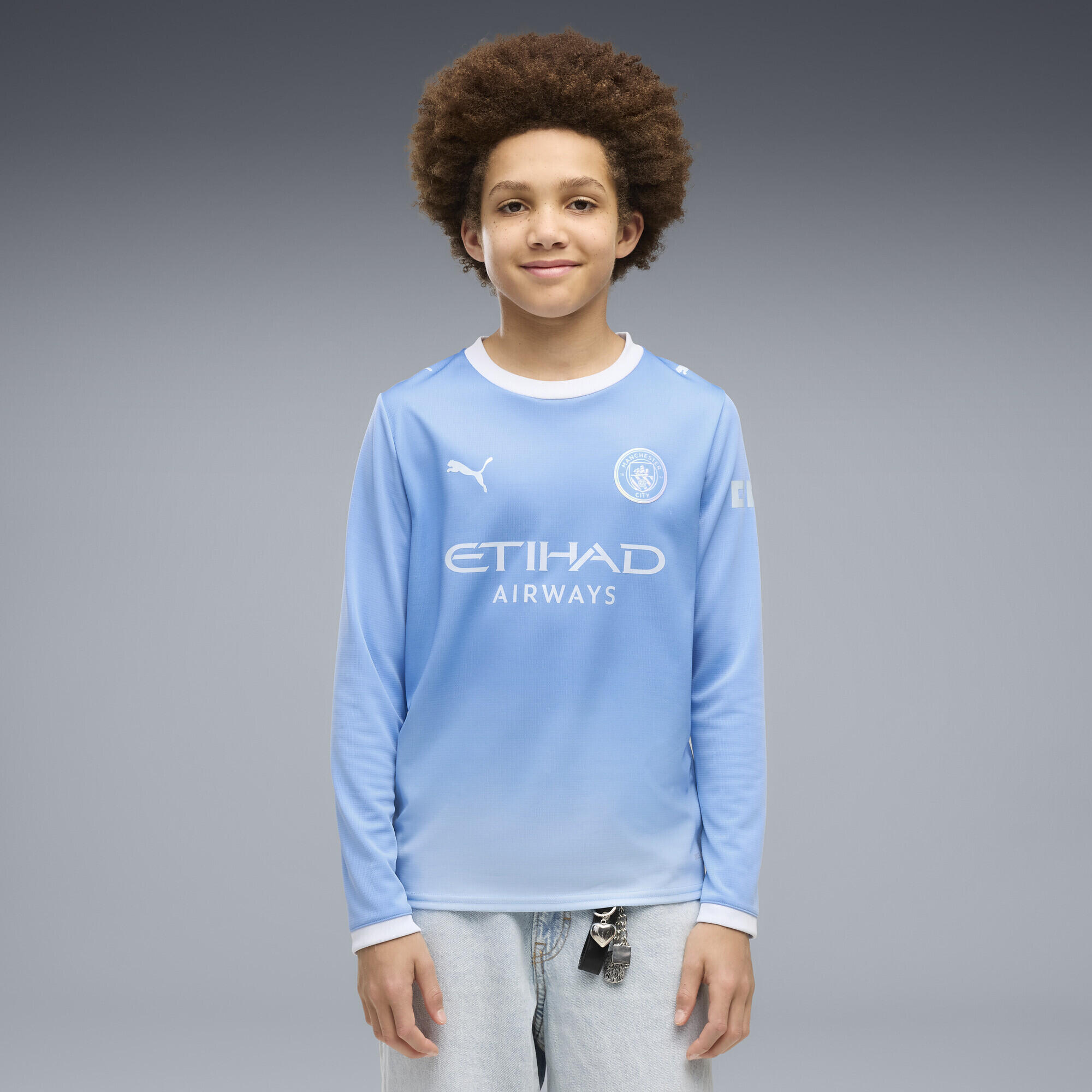 Młodzieżowa koszulka domowa z długim rękawem Manchester City 26/27 PUMA