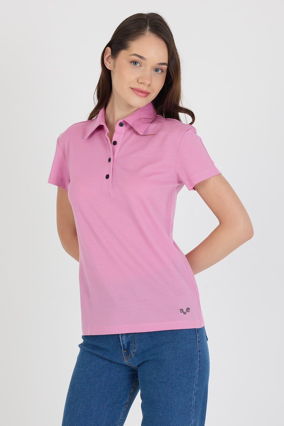 Koszulka Polo Damska 100% Merino Woolona