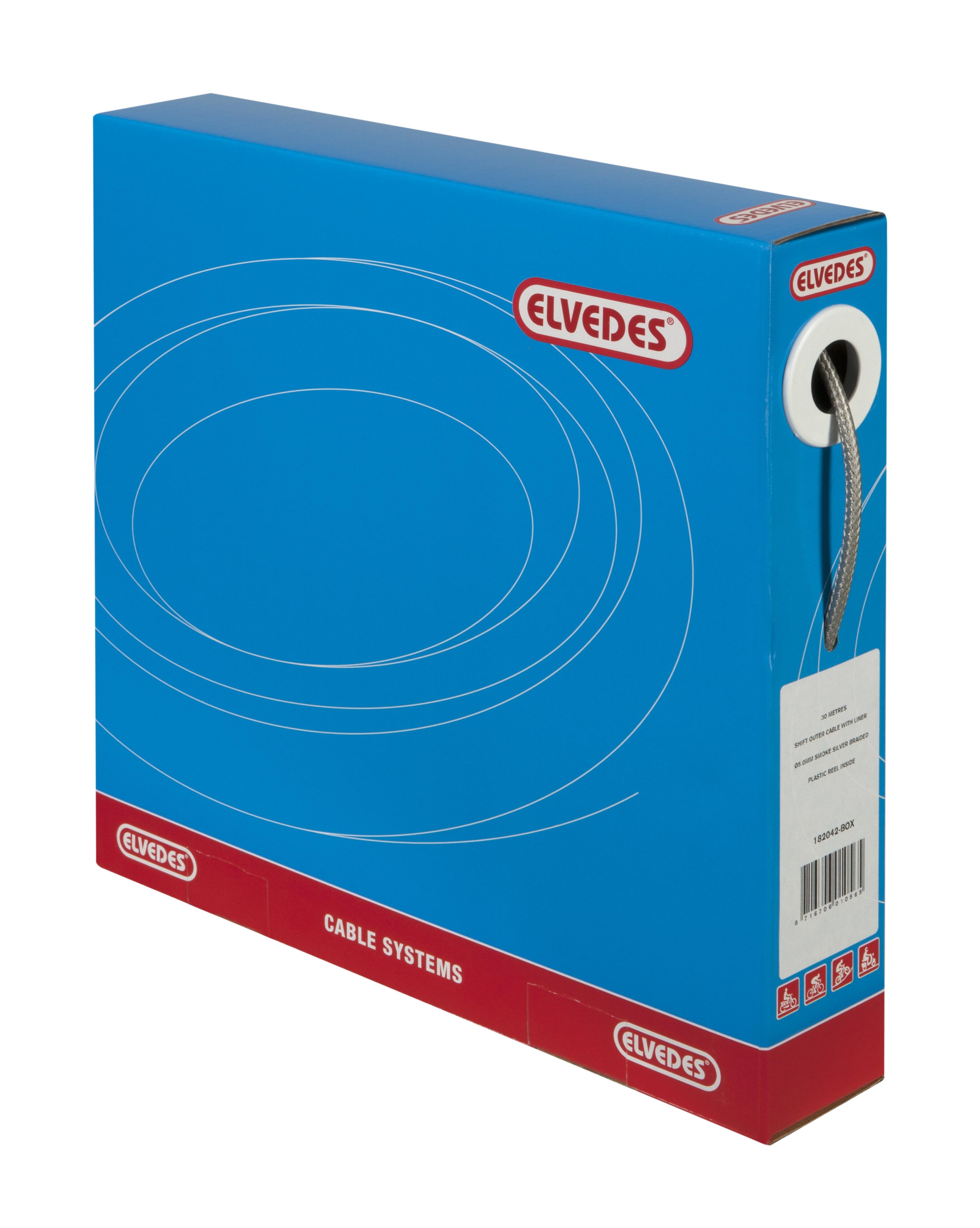 Kabel Zewnętrzny Link Z Podszewką 30 Metrów / Ø5,0 Mm W Oplocie Smokey Silver