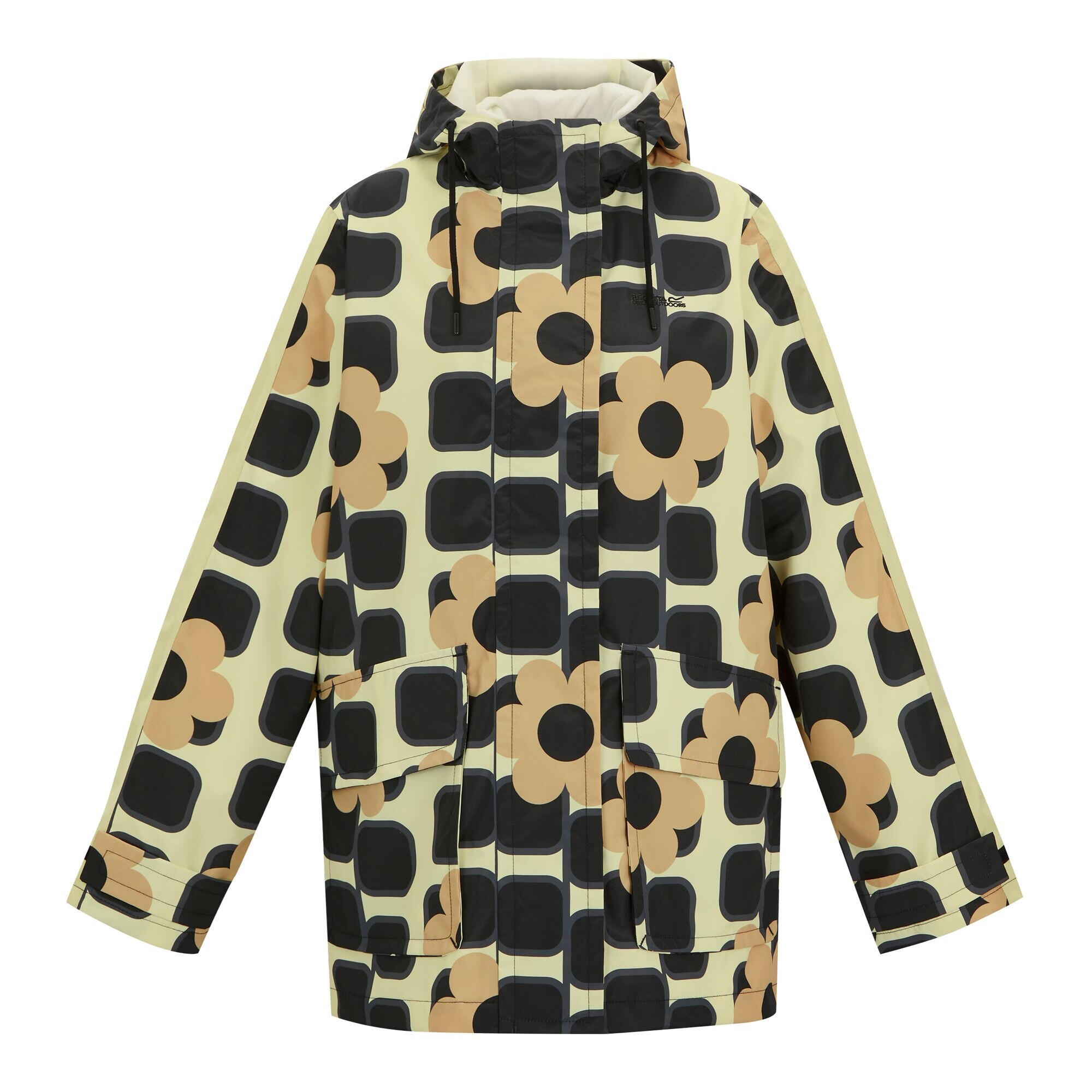 Kobiety/Panie Orla Kiely Giant Square Flower Kurtka Wodoodporna Średniej