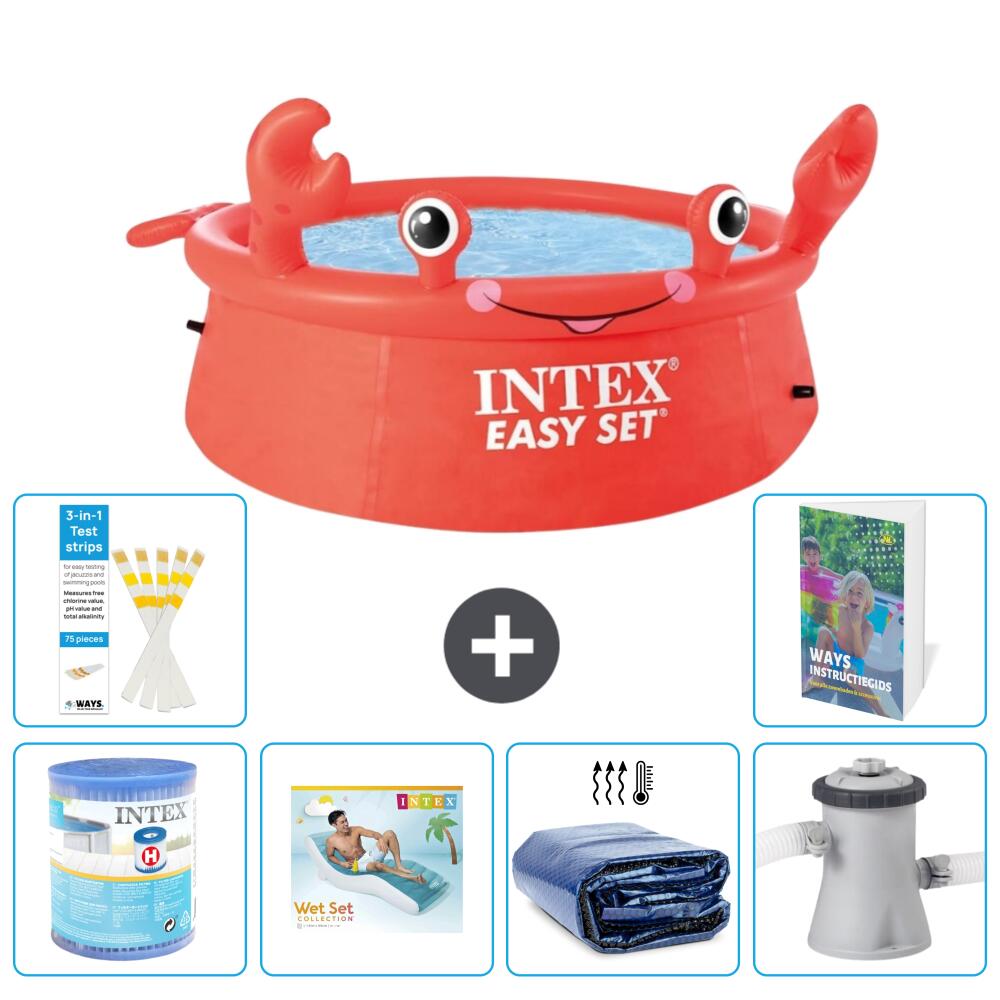 INTEX Basen Easy Set Okrągły - Krab - 183x51 cm - 7-częściowy S173