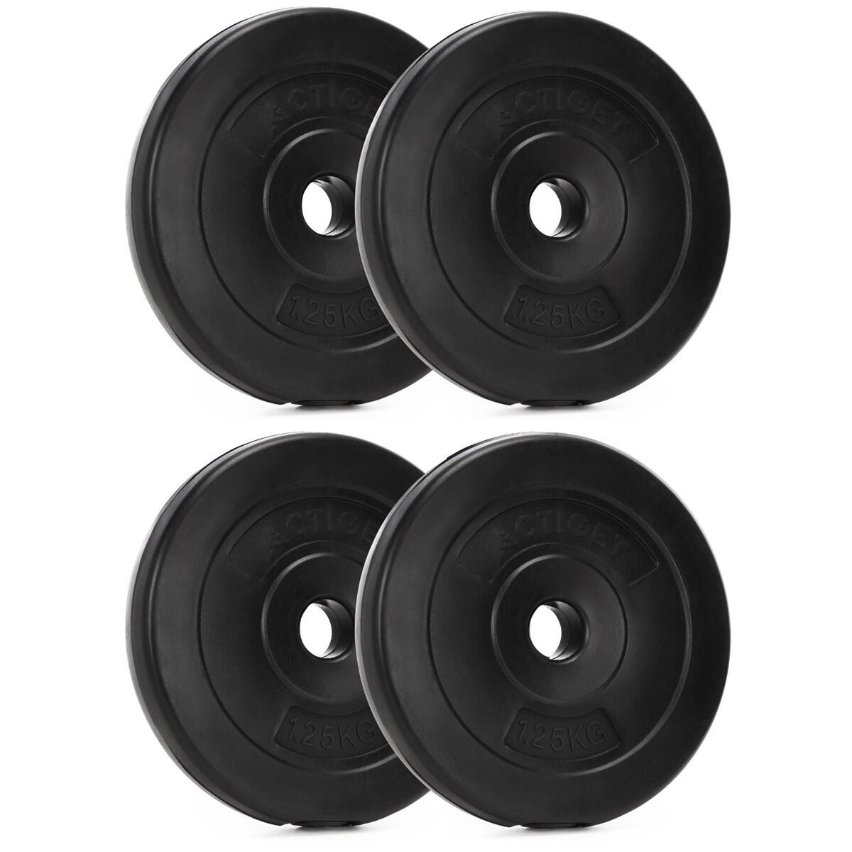 Obciążenia do sztangi Actiget 4x1,25 kg talerze bitumiczne 31 mm kompozytowe