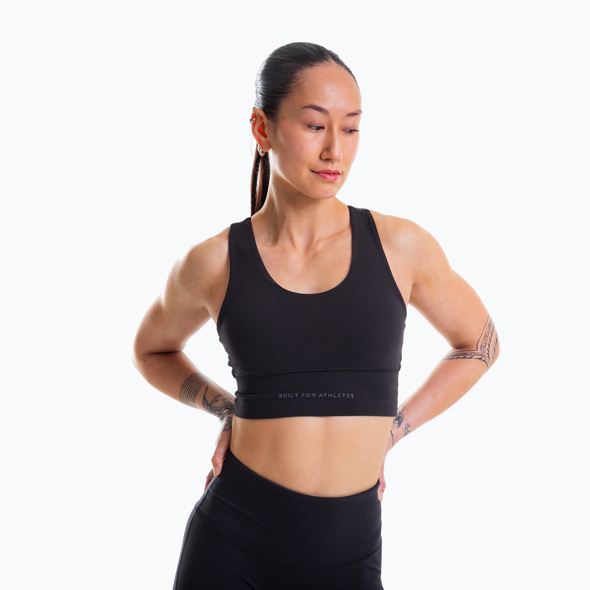 Biustonosz treningowy Built For Athletes Training black