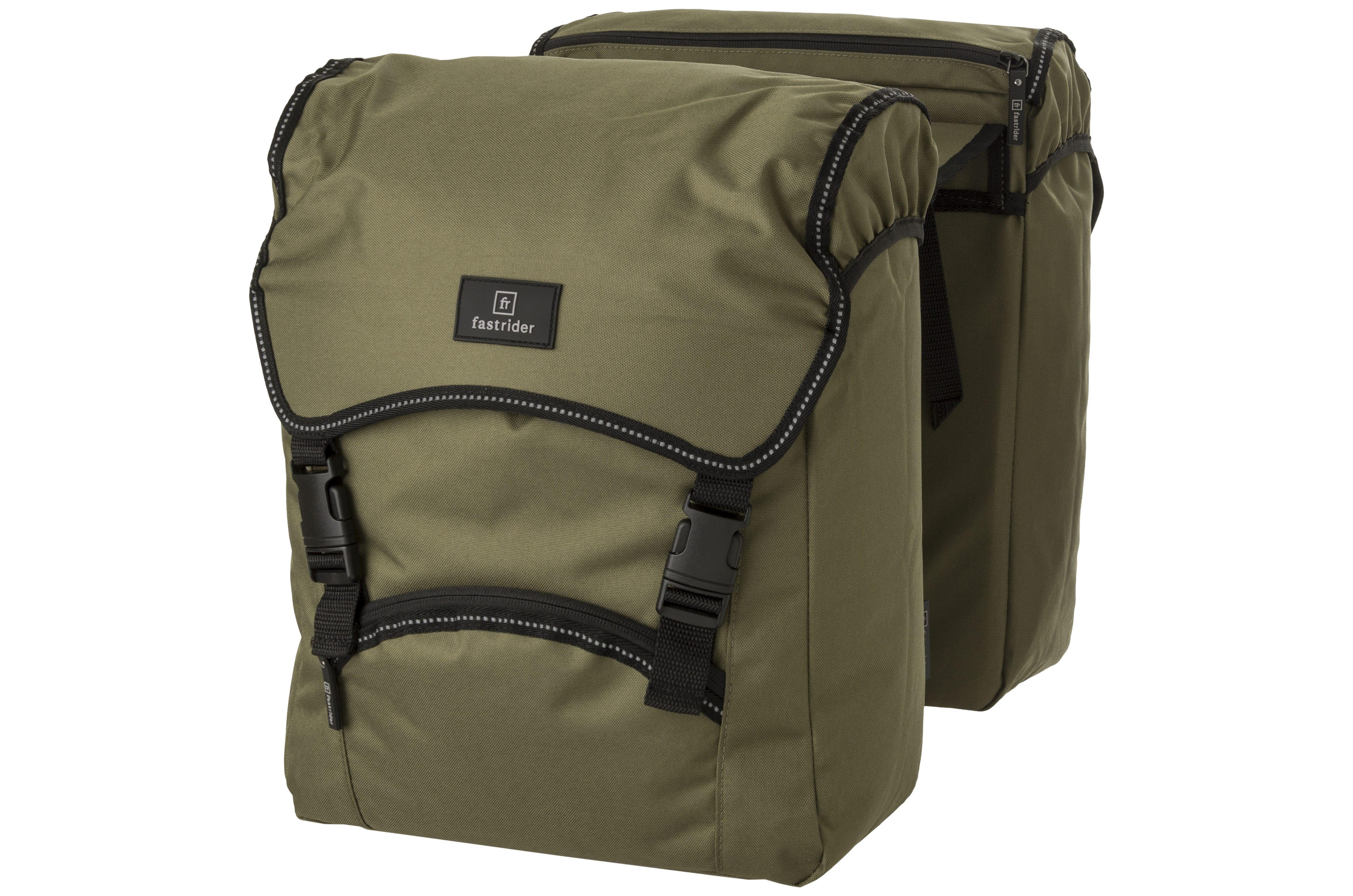 Fastrider UNIBAG TRAFFIC DOUBLE BIKE BAG BASICS GREEN