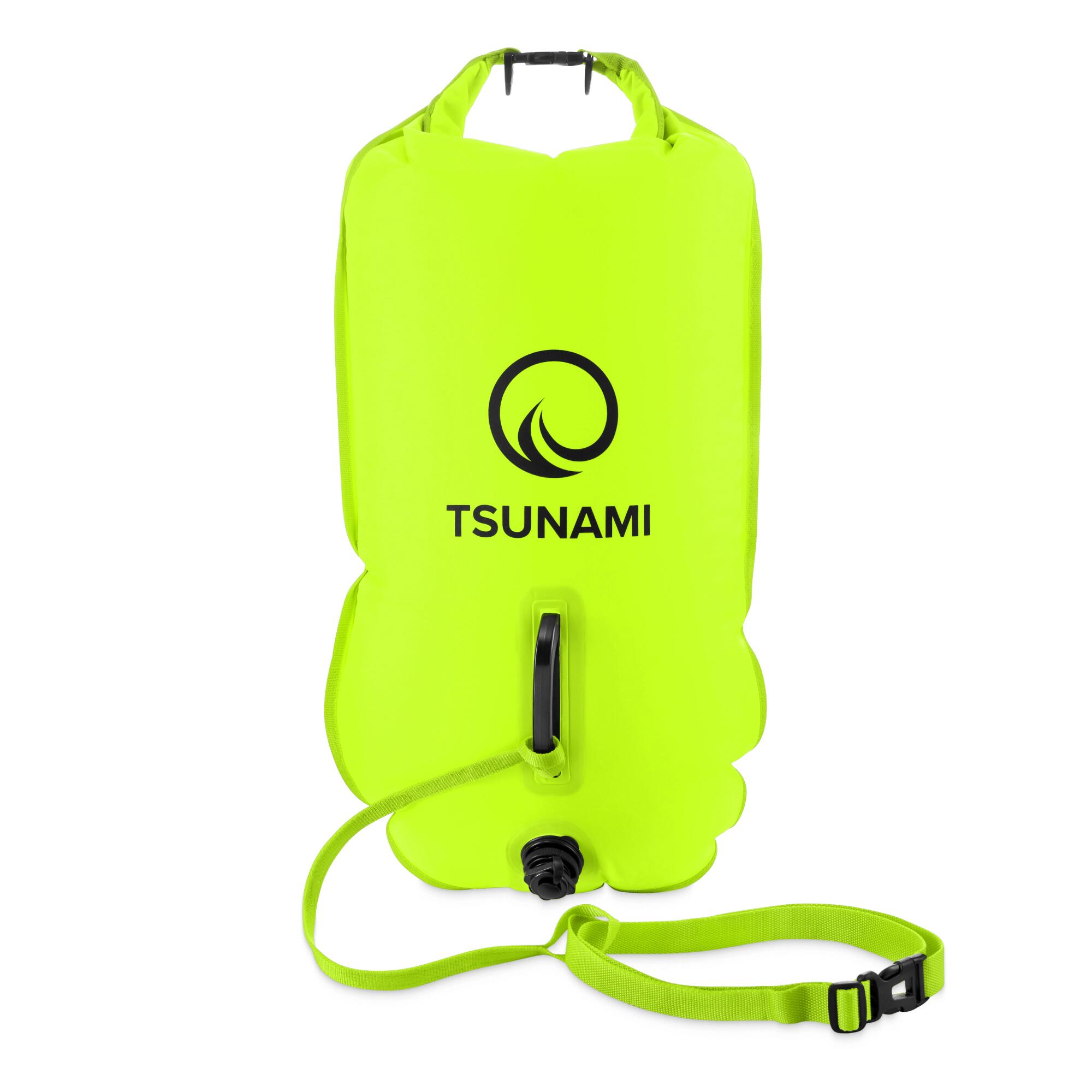 Dmuchana bojka asekuracyjna z suchą kieszenią 2 w 1 TSUNAMI PRO