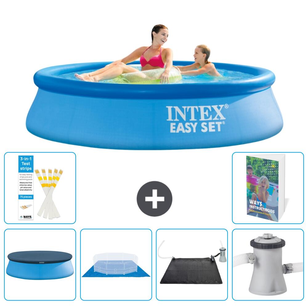 INTEX Basen Easy Set Okrągły - 244x61 cm - 7-częściowy S40