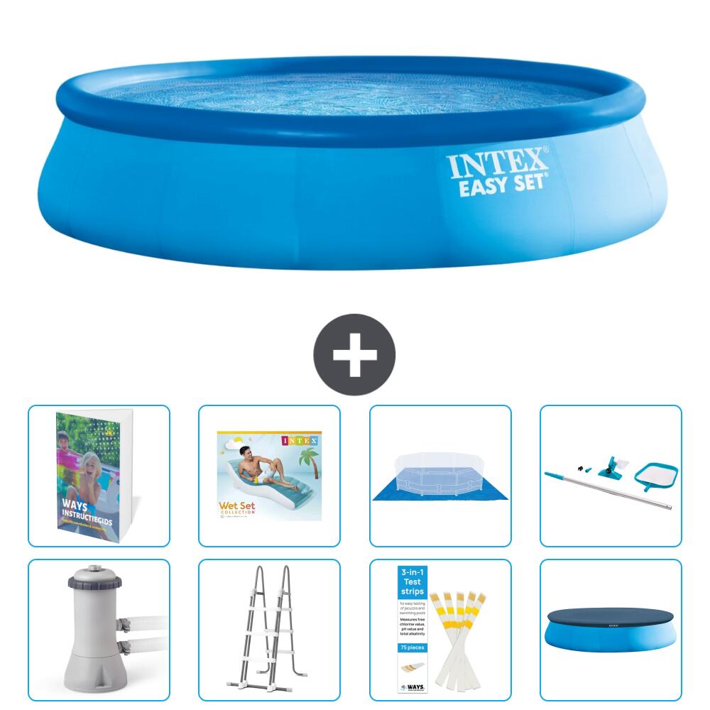 INTEX Basen Easy Set Okrągły - 457x107 cm - 9-częściowy S618