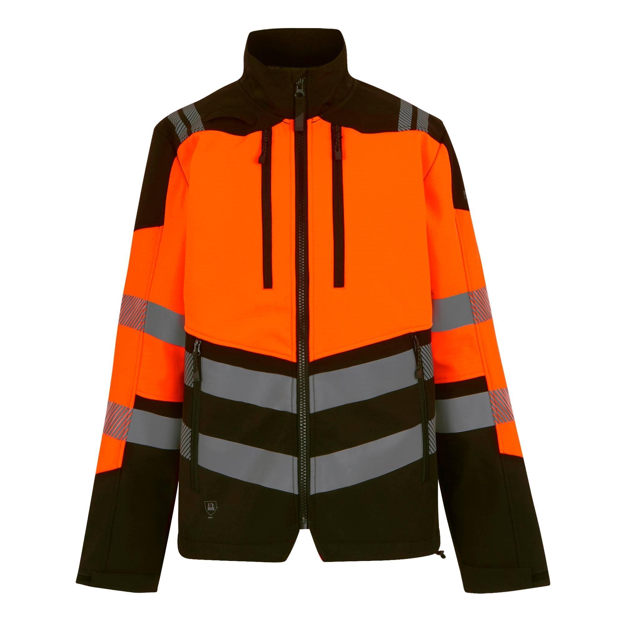 Kurtka Softshellowa Męska HiVis Trzywarstwowa
