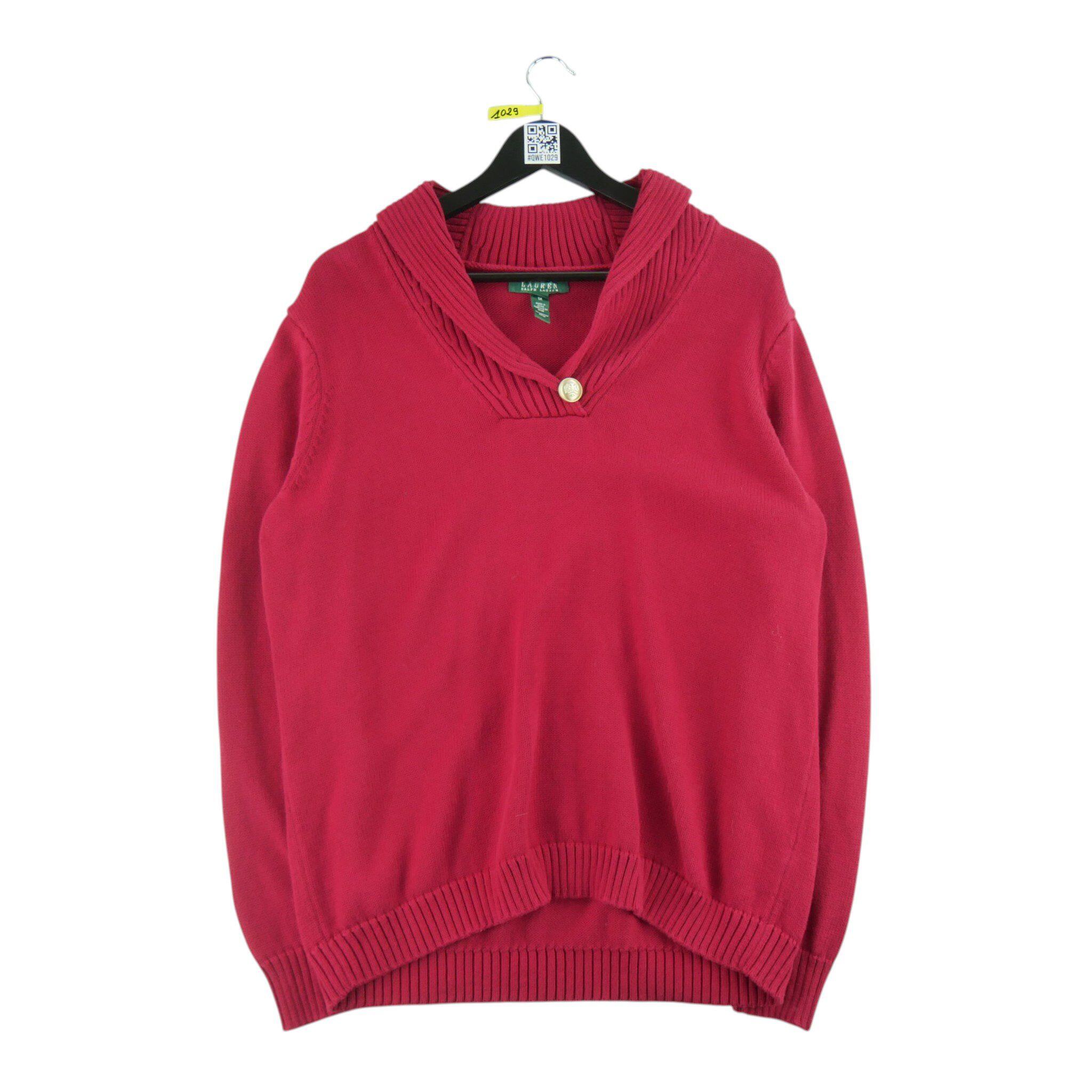 Damski czerwony sweter