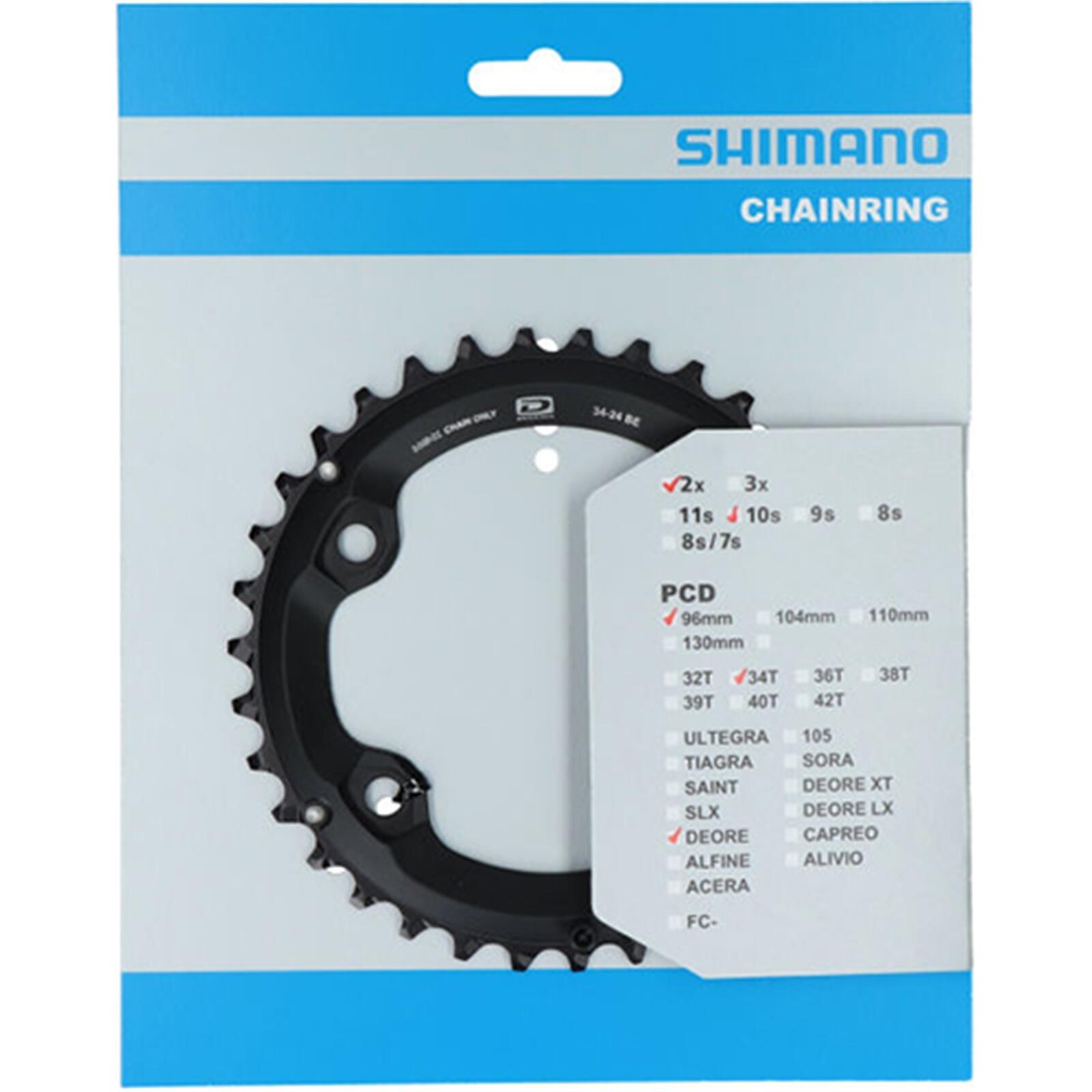 Podwójna zewnętrzna tarcza łańcuchowa MTB origine Shimano 4BRA DEORE M6000 10V.