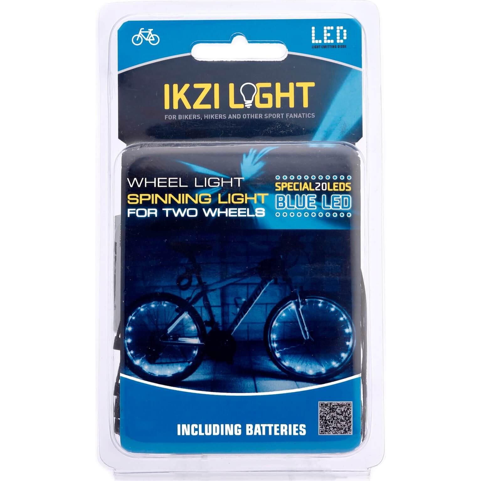 Lekka Lampka Na Koło Lampka Obrotowa 20 Diod Led  Bateria Niebieska