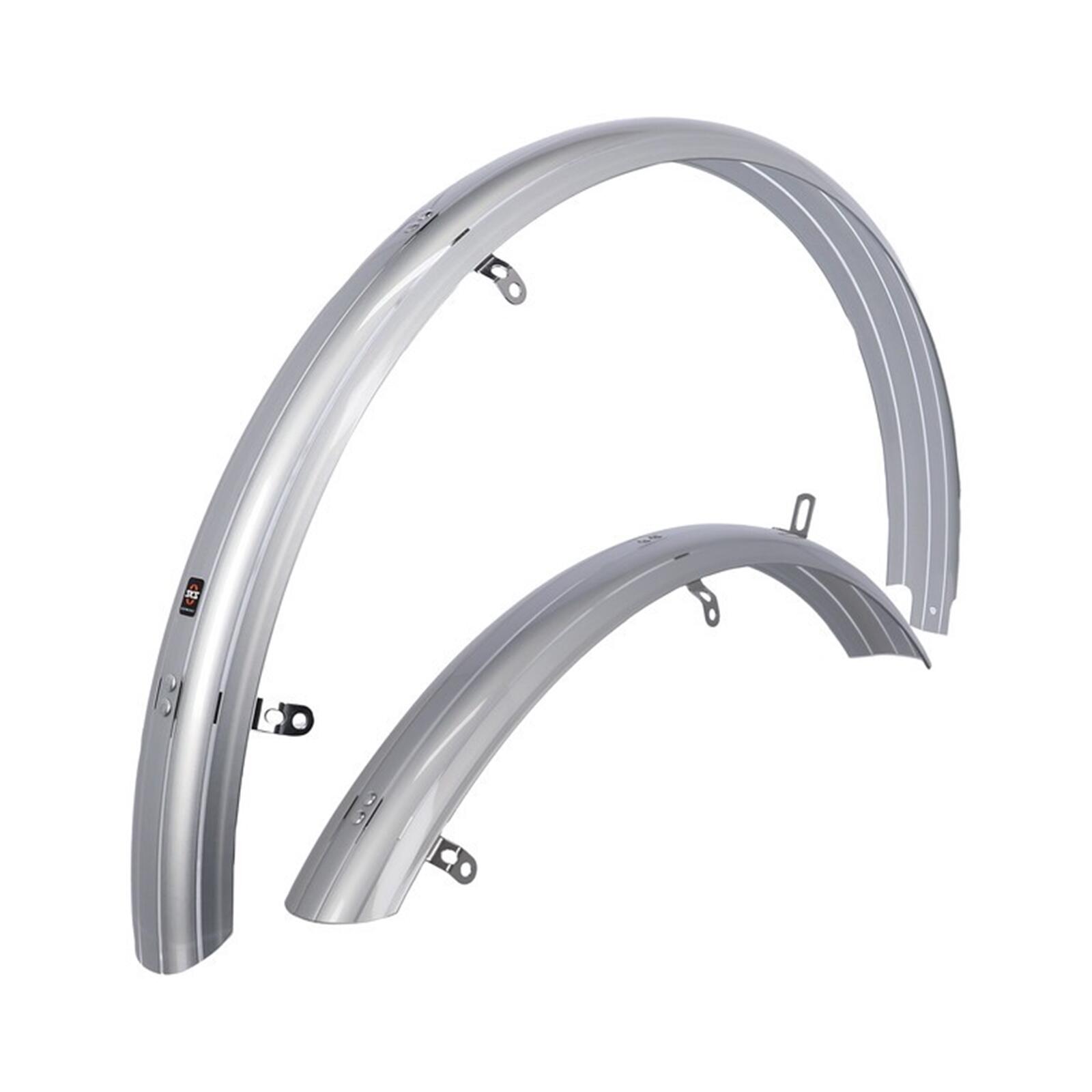 Błotniki Rowerowe Zestaw SKS Bluemels Basic 27,5-29, 65 mm srebrny