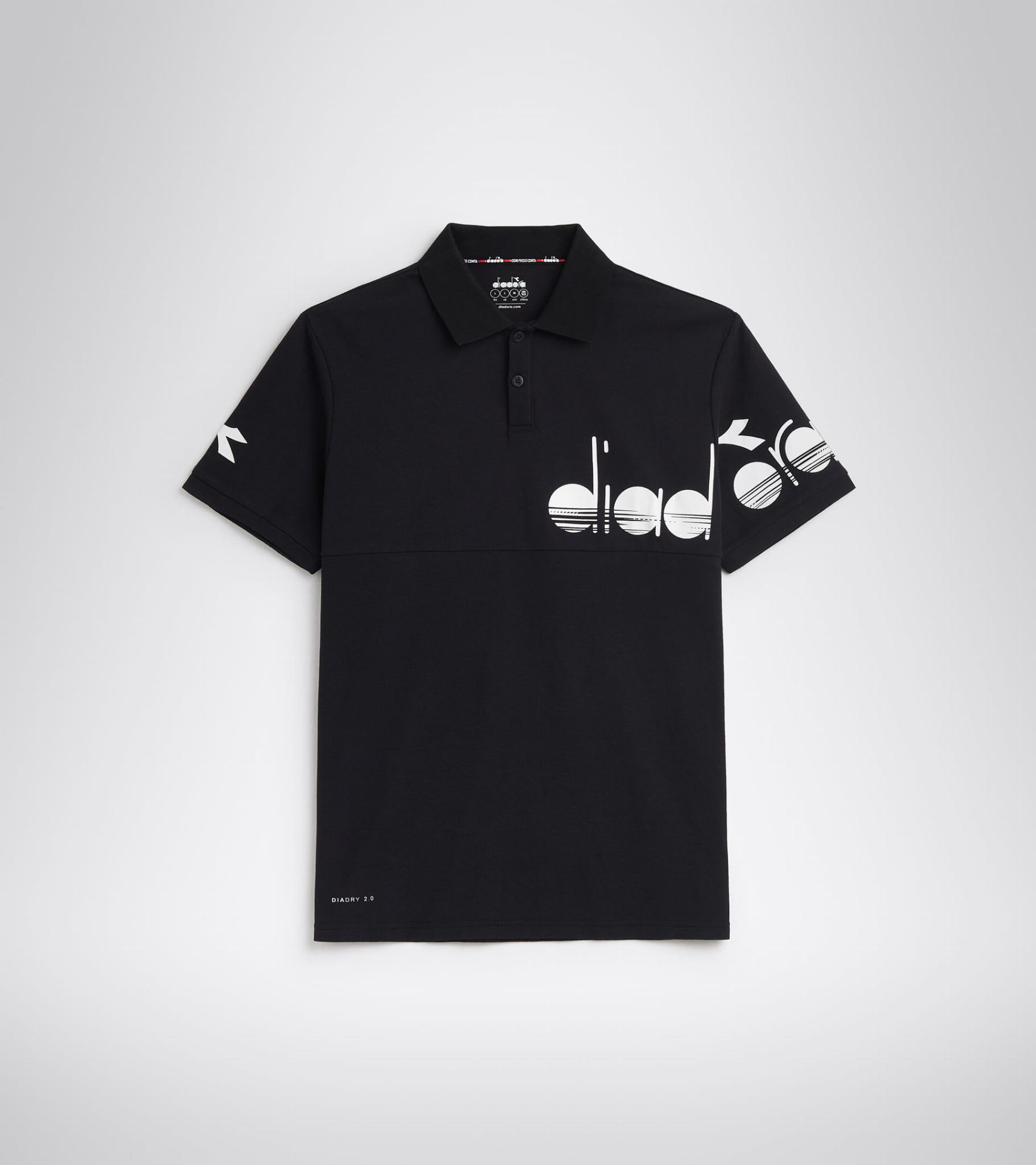 Koszulka do tenisa z krótkim rekawem męska Diadora SS POLO COACH black