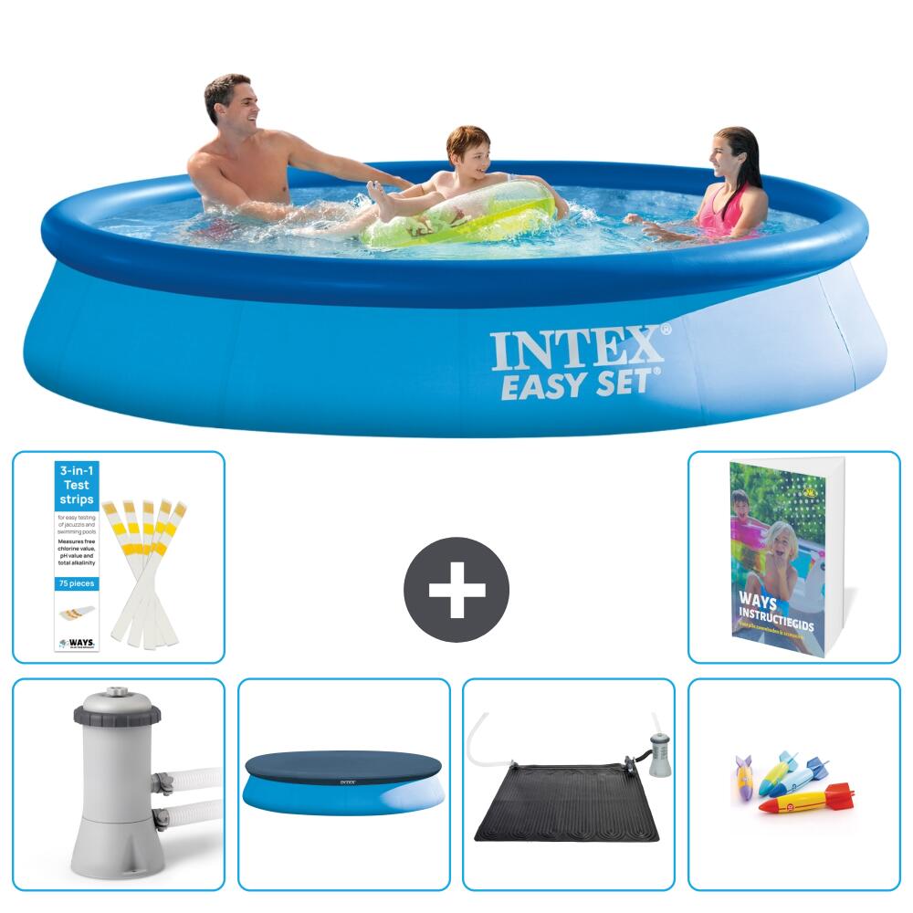 INTEX Basen Easy Set Okrągły - 366x76 cm - 7-częściowy S211