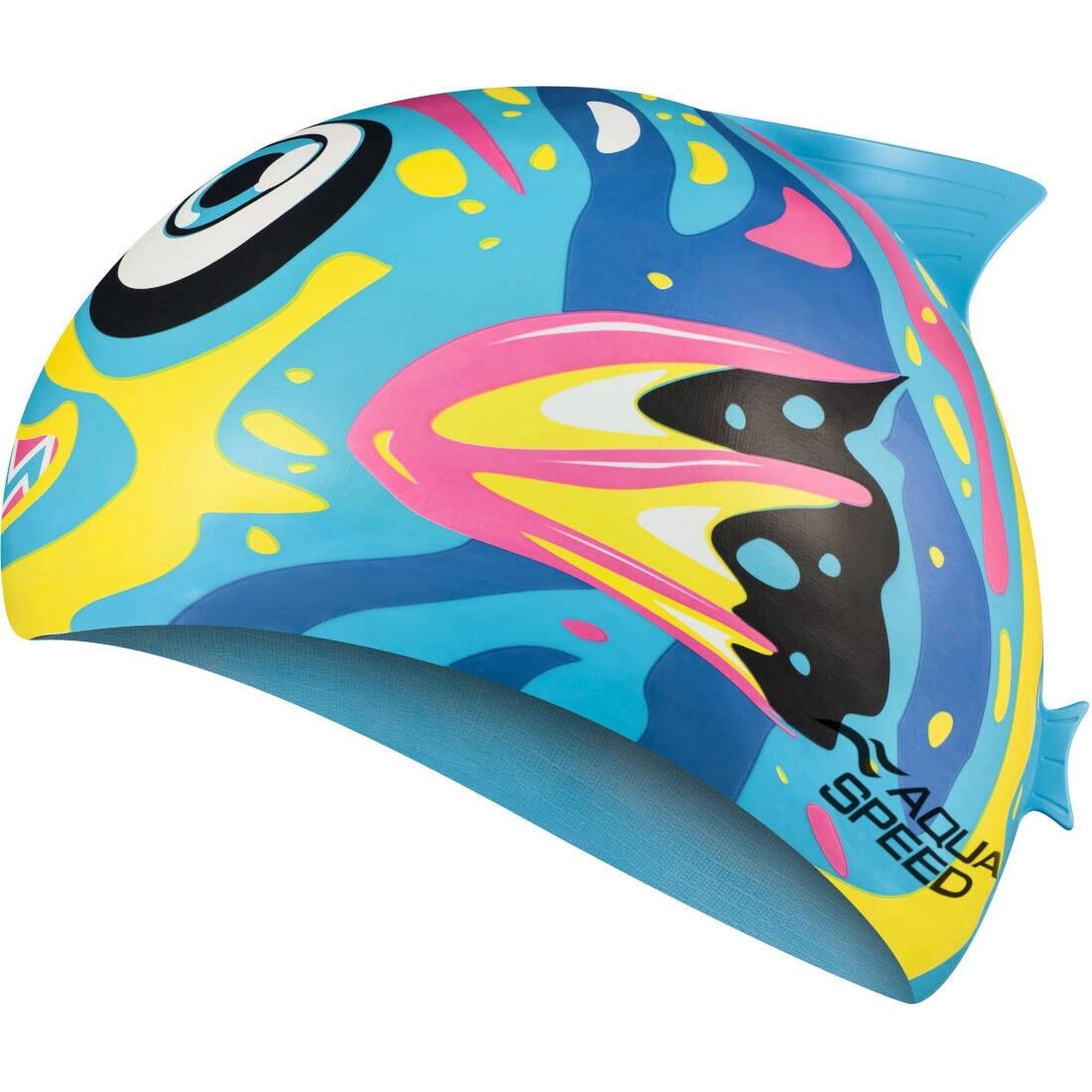 Czepek pływacki silikonowy dla dzieci Aqua Speed Fish