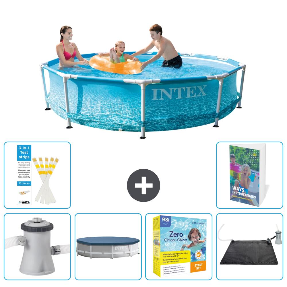 INTEX Basen ze stelażem Okrągły - 305x76 cm - 7-częściowy S234