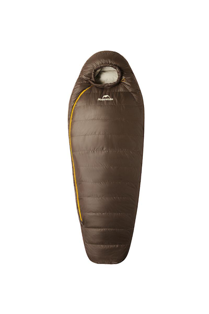 Śpiwór turystyczny puchowy Snowbird Duck Down 1000 M CNK2550WS014 brązowy