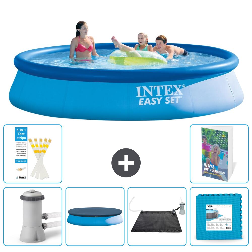 INTEX Basen Easy Set Okrągły - 396x84 cm - 7-częściowy S273