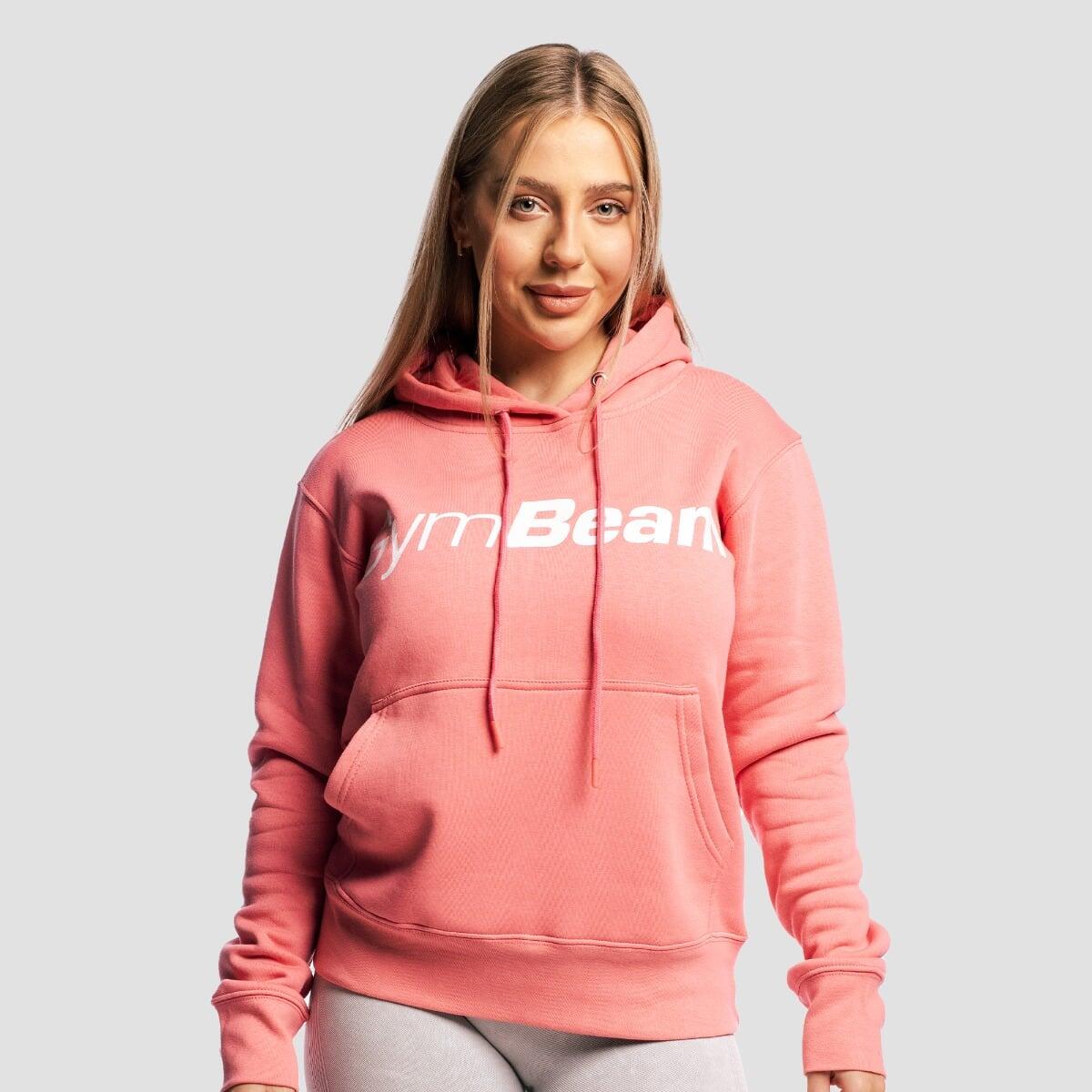 Bluza damska fitness z kapturem różowa Athlete