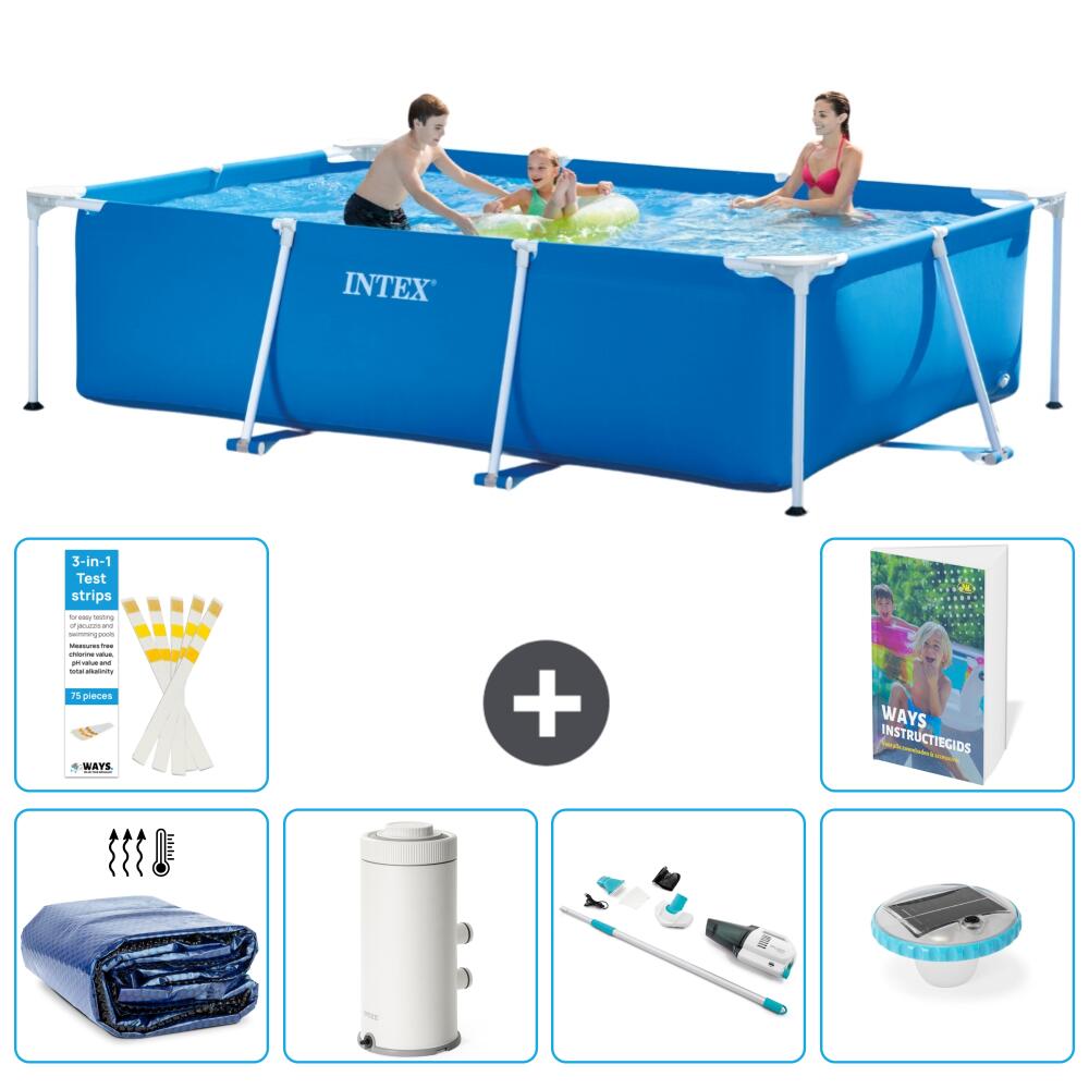 INTEX Basen ze stelażem Prostokątny - 300x200x75 cm - 7-częściowy S30