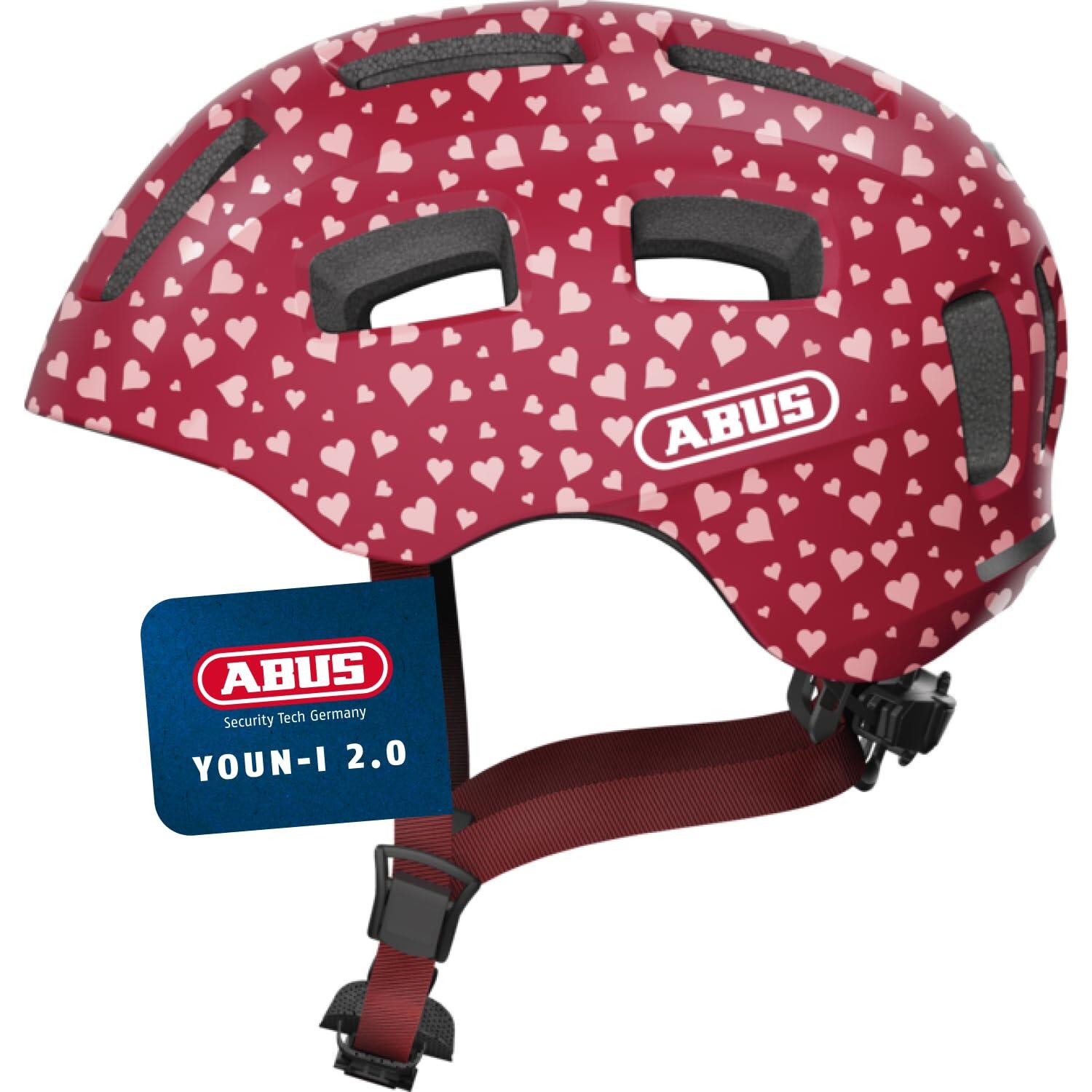 Kask Rowerowy Youn-I 2.0 Wiśniowe Serce S 48-54 Cm