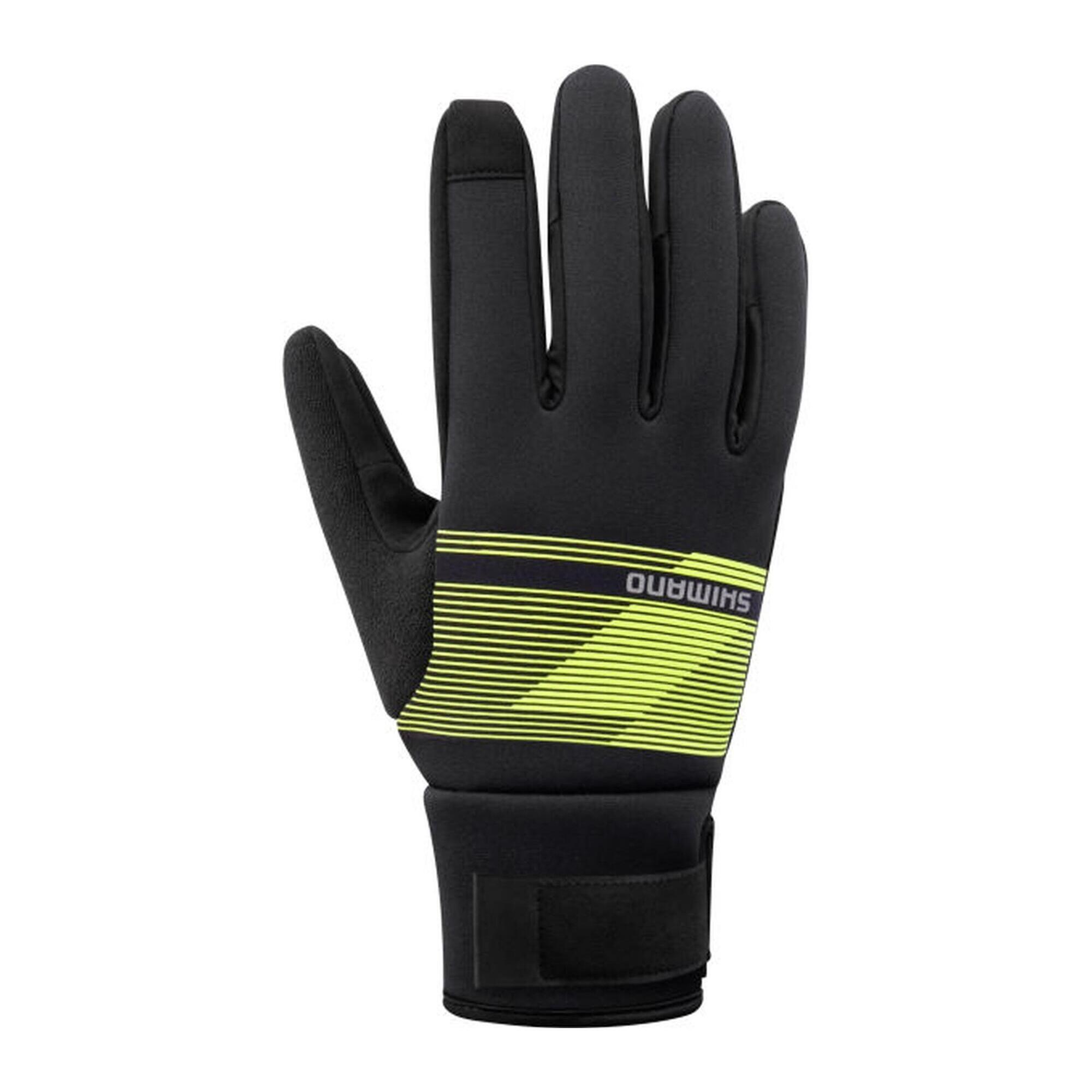 Rękawiczki kolarskie WINDBREAK Thermal Neon Yellow