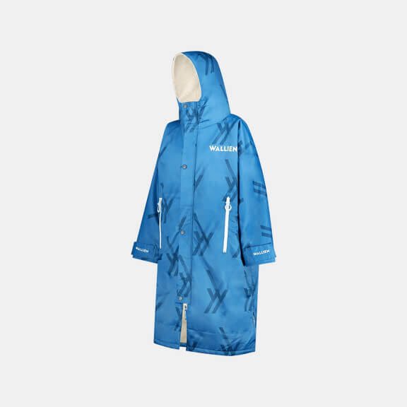 Damski ręcznik poncho Wallien Niebieski