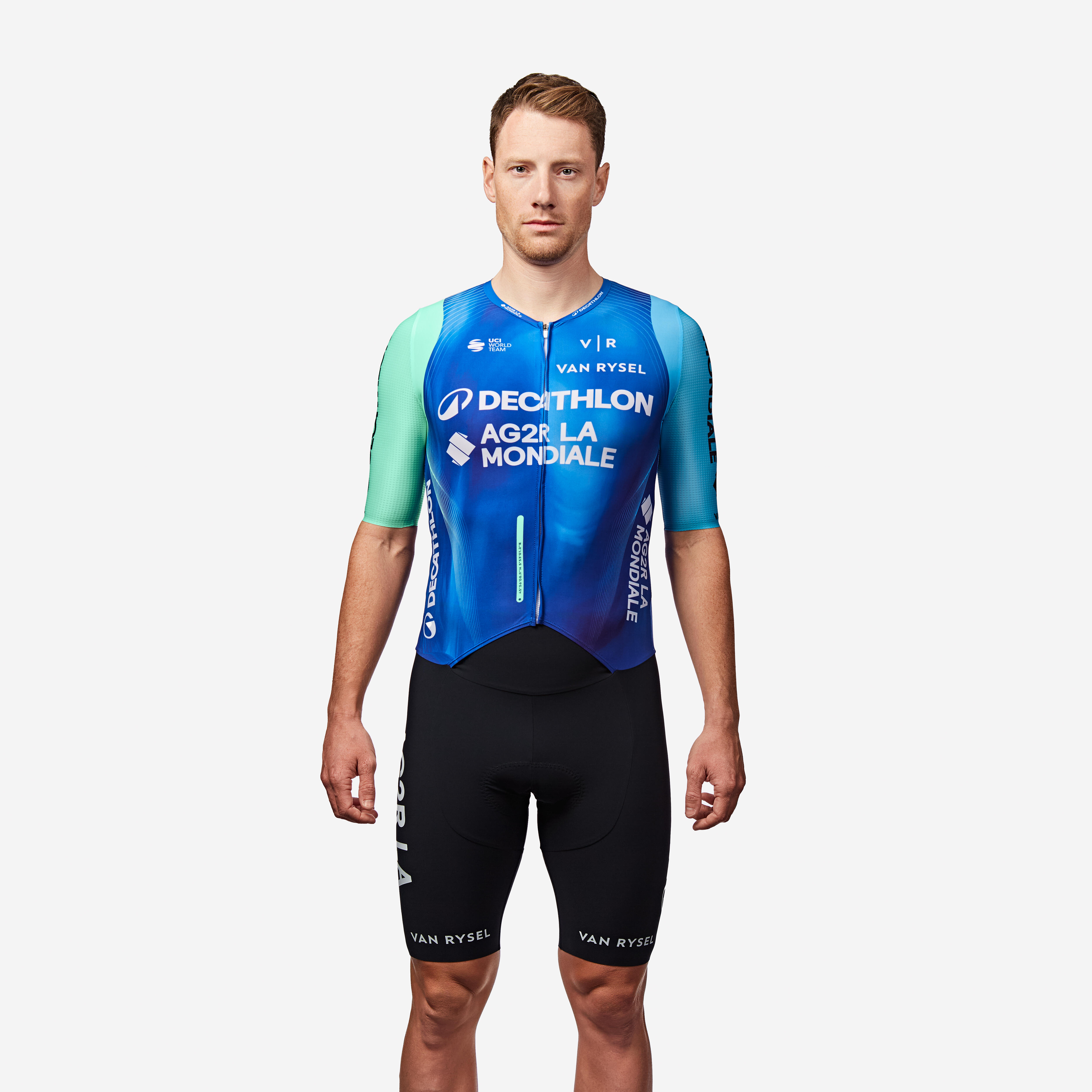 Kombinezon rowerowy Van Rysel RCR PRO oficjalny Decathlon AG2R La Mondiale Team