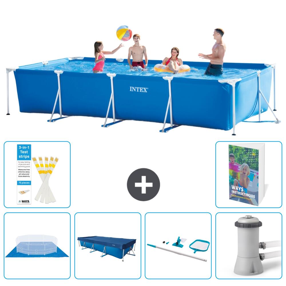 INTEX Basen ze stelażem Prostokątny - 450x220x84 cm - 7-częściowy S51