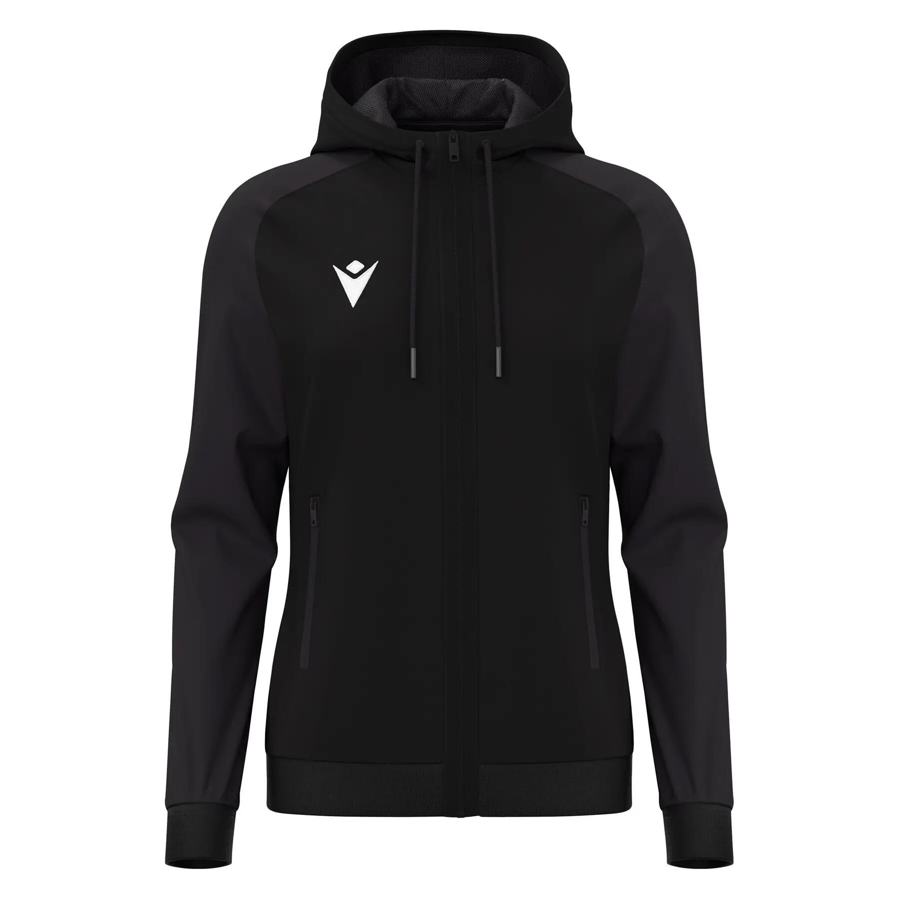 Damska bluza z kapturem full zip Macron Atlas
